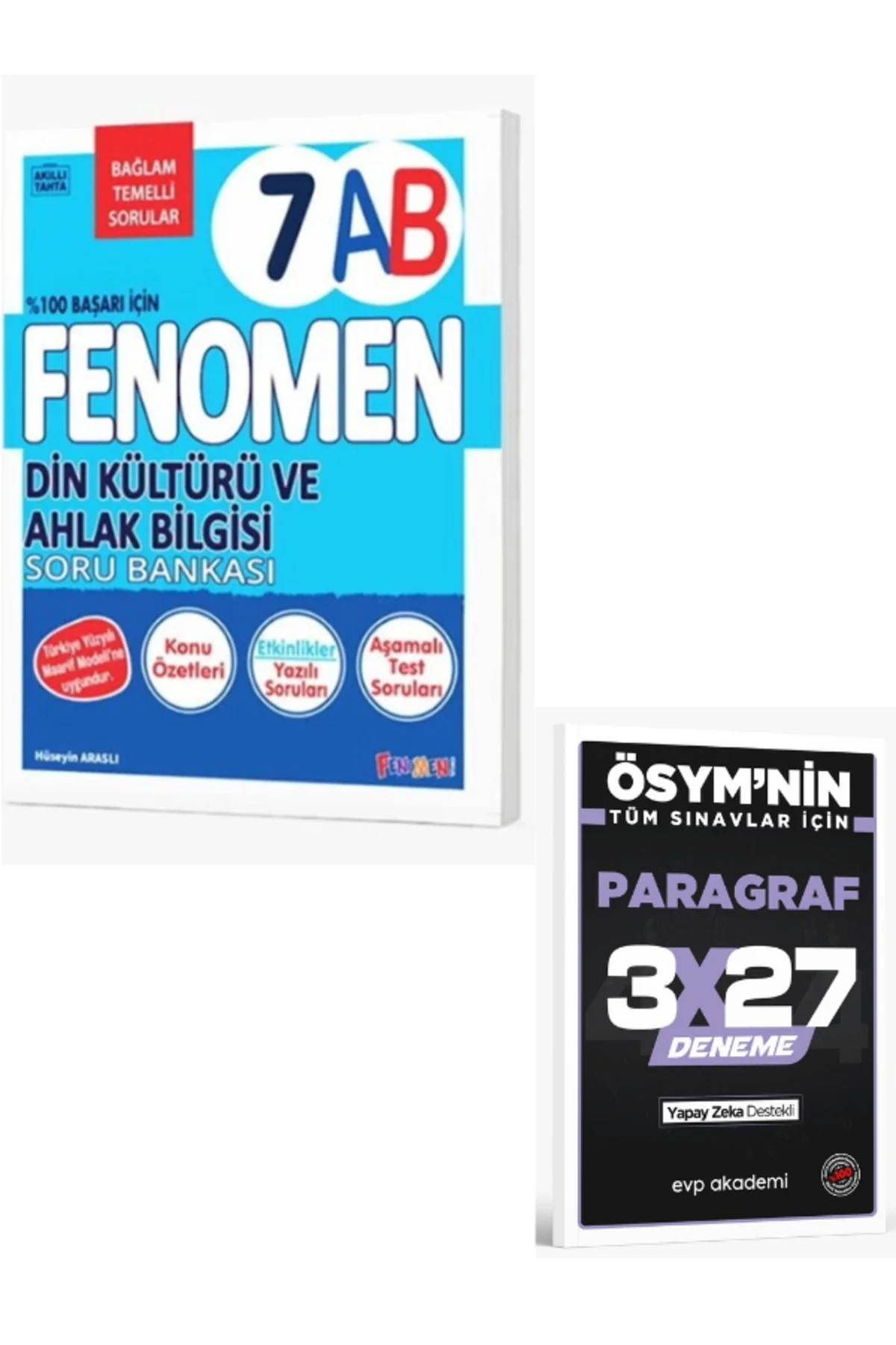 Fenomen 2027 7. Sınıf Din Kültürü ve Ahlak Bilgisi Fenomen A ve B Soru Bankası+EVP Akademi Paragraf