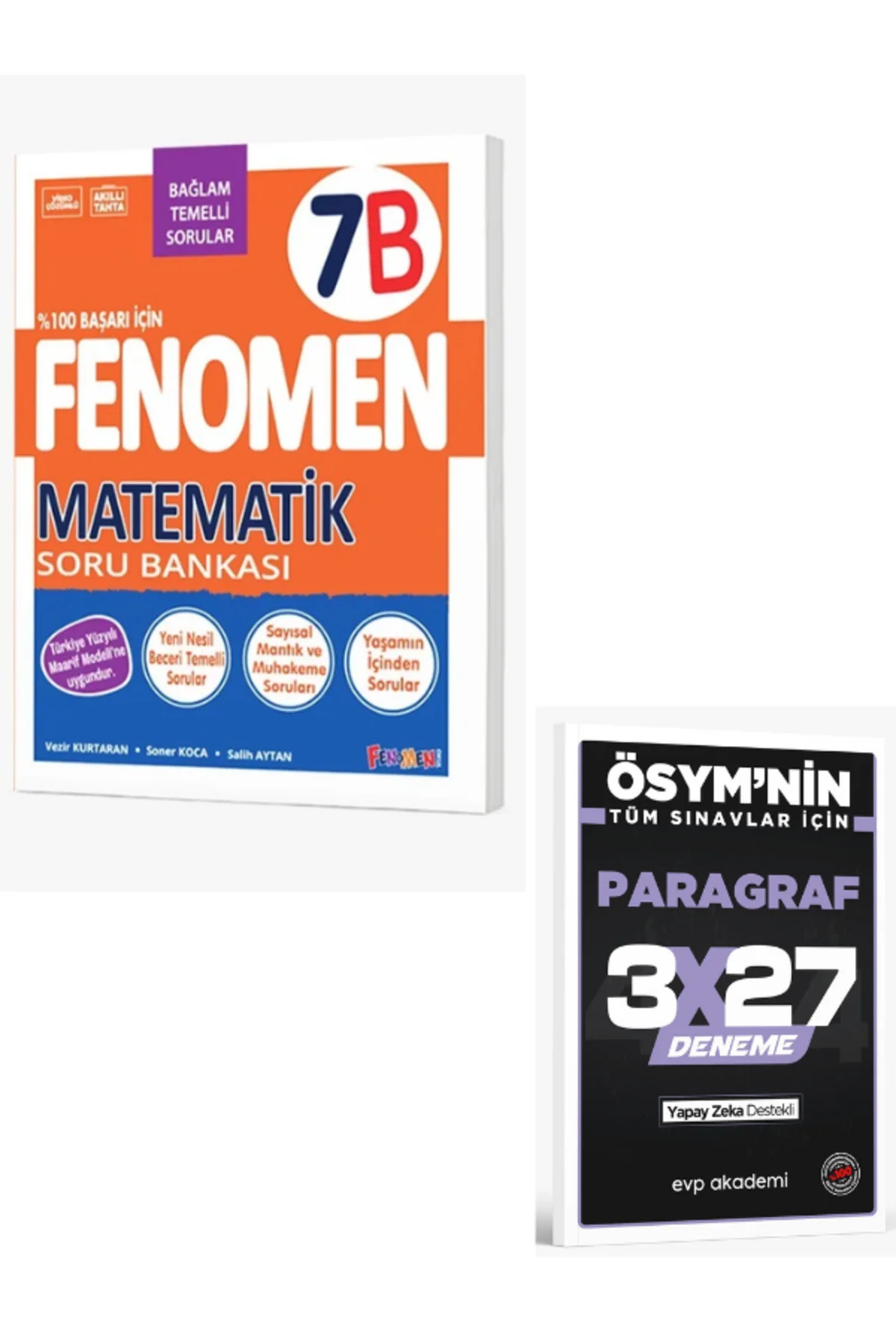Fenomen 2027 7. Sınıf Matematik B Fenomen Soru Bankası+EVP Akademi Paragraf