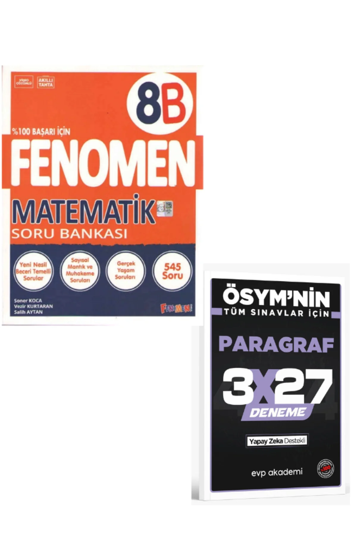 FENOMEN 2027 8 MATEMATİK SORU BANKASI (B)+ EVP Akademi Paragraf