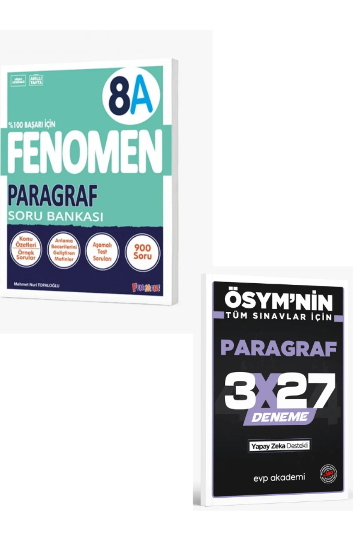 FENOMEN 2027 8 PARAGRAF SORU BANKASI (A)+ EVP Akademi Paragraf