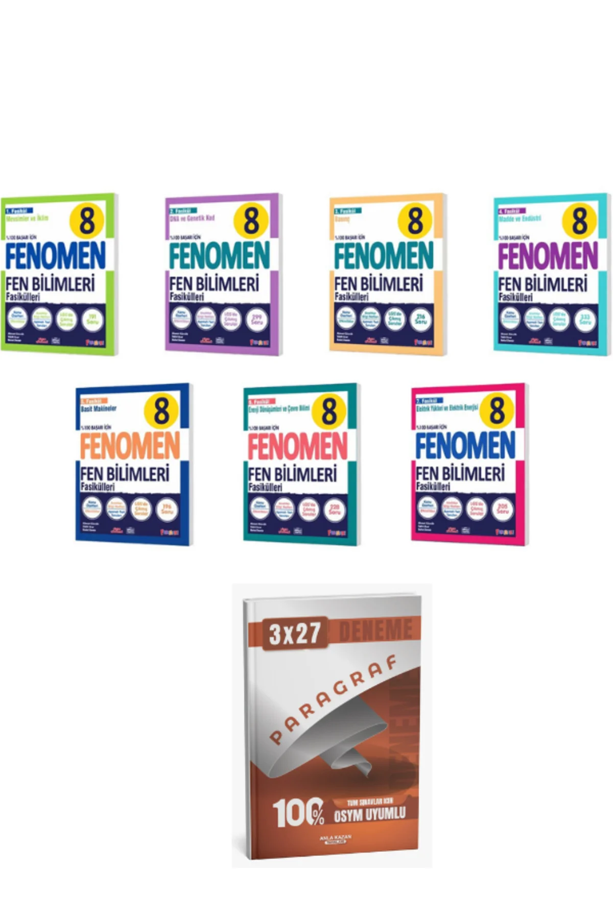 Fenomen 2027 8. Sınıf Fen Bilimleri 1-2-3-4-5-6-7. Fasikülleri Seti+ Anla Kazan Paragraf Fenomen 2027 8. Sınıf Fen Bilimleri 1-2-3-4-5-6-7. Fasikülleri Seti+ Anla Kazan Paragraf