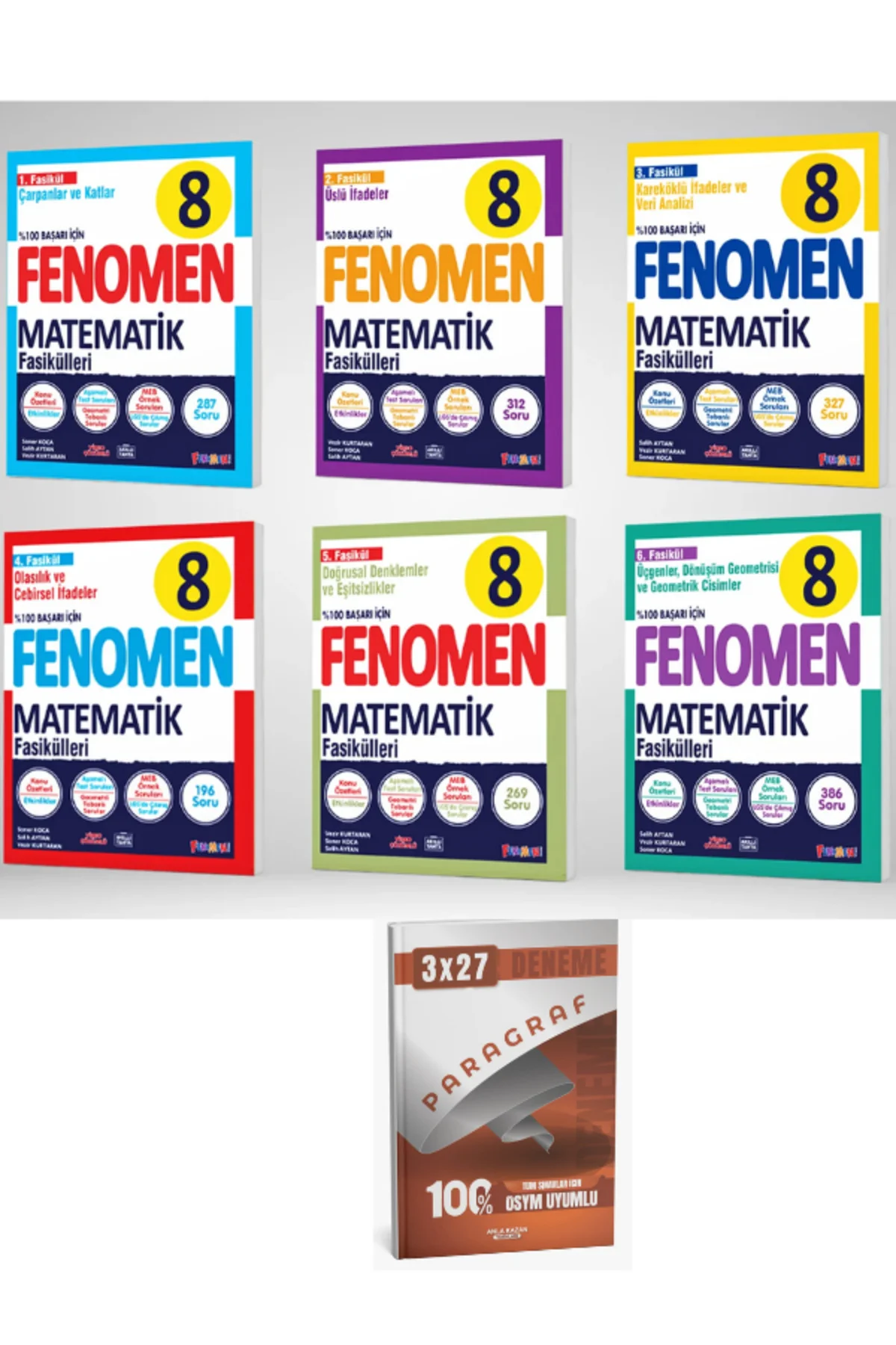 Fenomen 2027 8. Sınıf Matematik 1-2-3-4-5-6-7. Fasikülleri Seti Fenomen 2027 8. Sınıf Matematik 1-2-3-4-5-6-7. Fasikülleri Seti