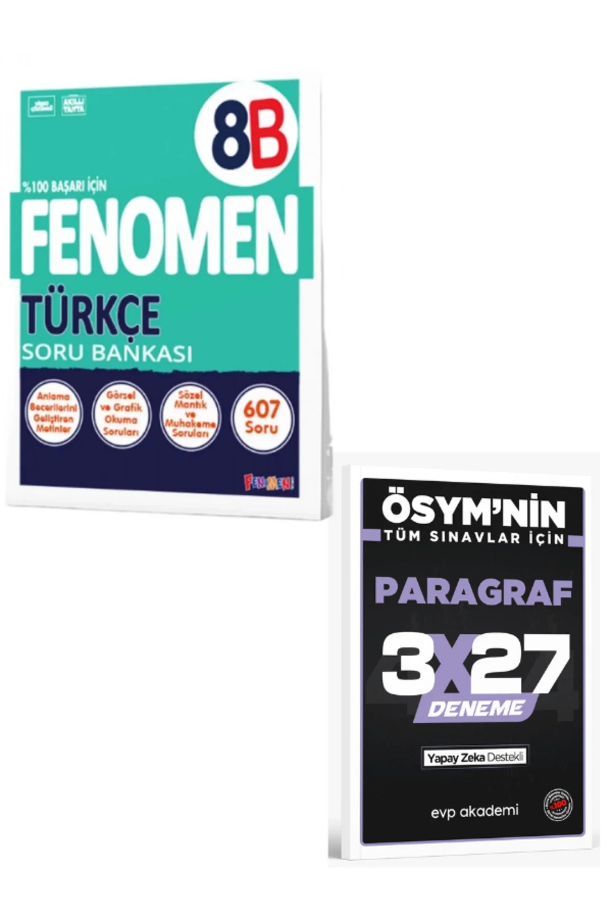 FENOMEN 2027 8 TÜRKÇE SORU BANKASI (B)+ EVP Akademi Paragraf