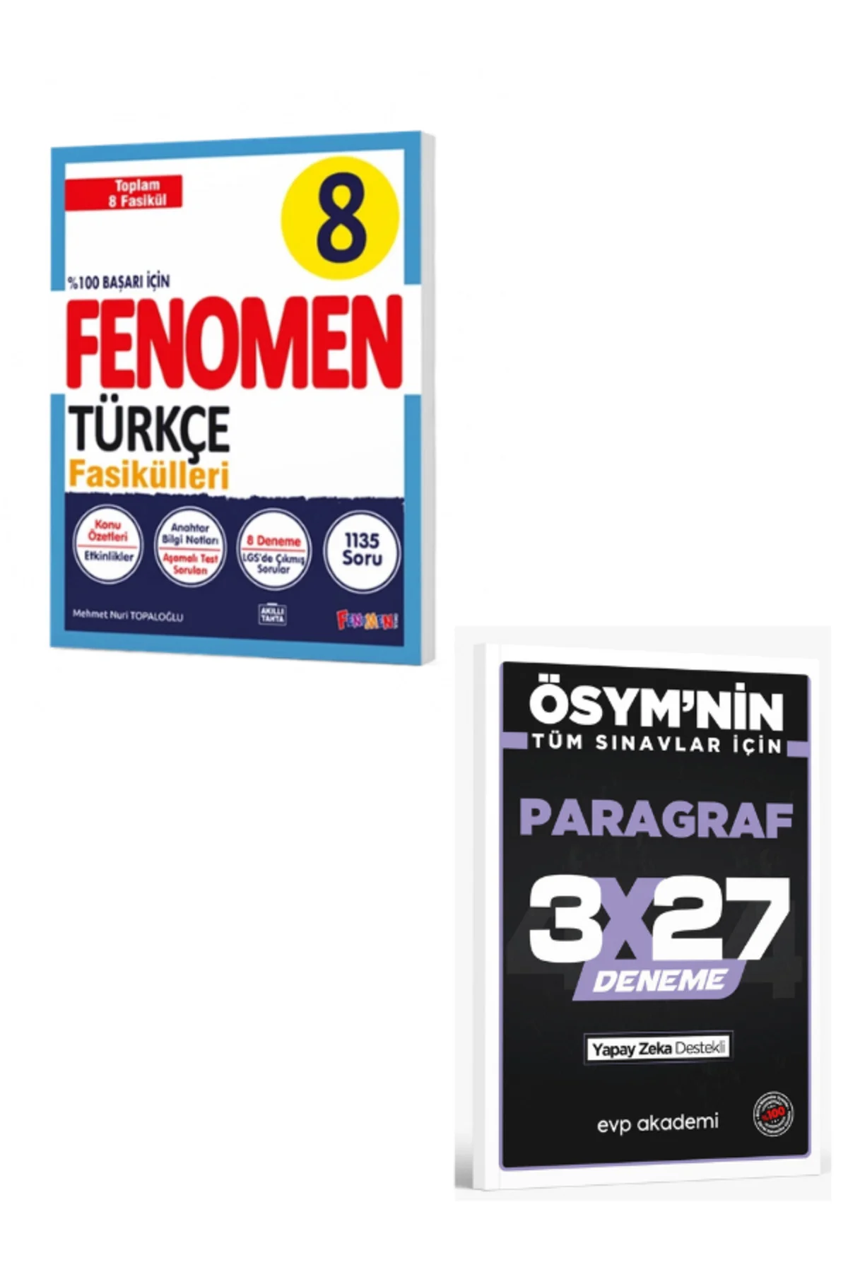 FENOMEN 2027 8 TÜRKÇE FASİKÜLLERİ (TOPLAM 8 FASİKÜL)+ EVP Akademi Paragraf