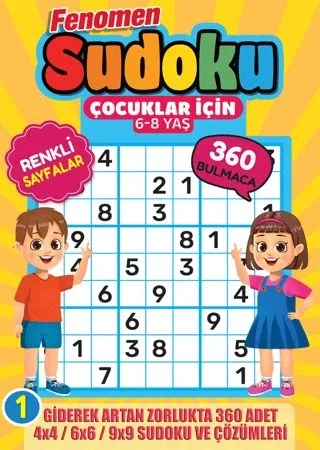 Fenomen Çocuklar İçin Sudoku 6-8 Yaş Fiyatı, Yorumları ve Özellikleri