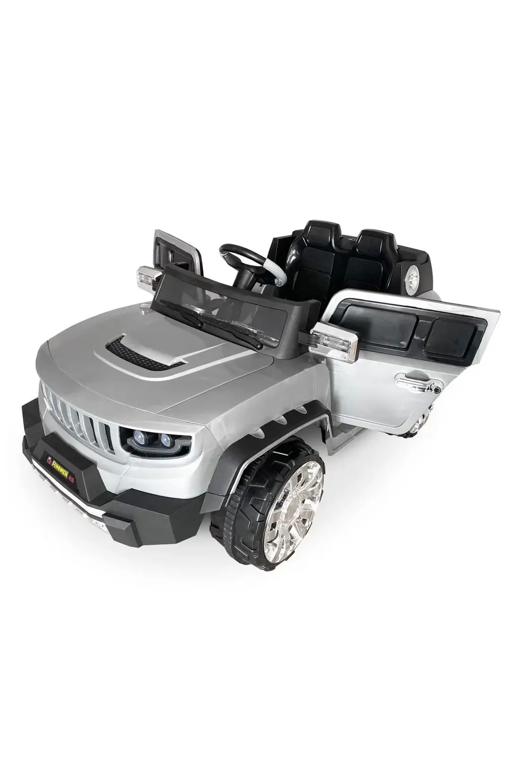 Fenomen Kumandalı Akülü Araba Akülü Jeep 4x4 12 Volt / Gri