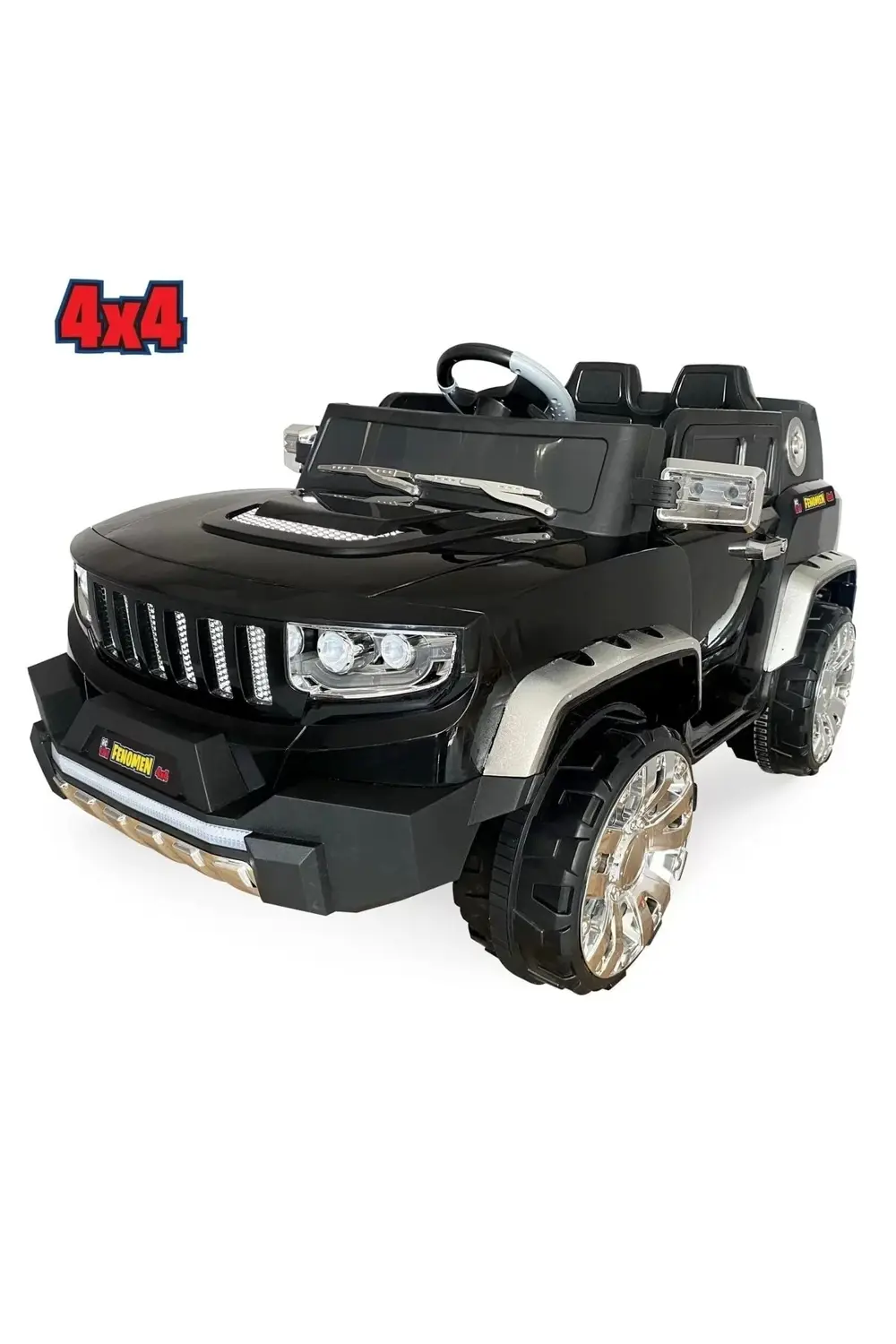 Fenomen Kumandalı Akülü Araba Akülü Jeep 4x4 12 Volt / Siyah