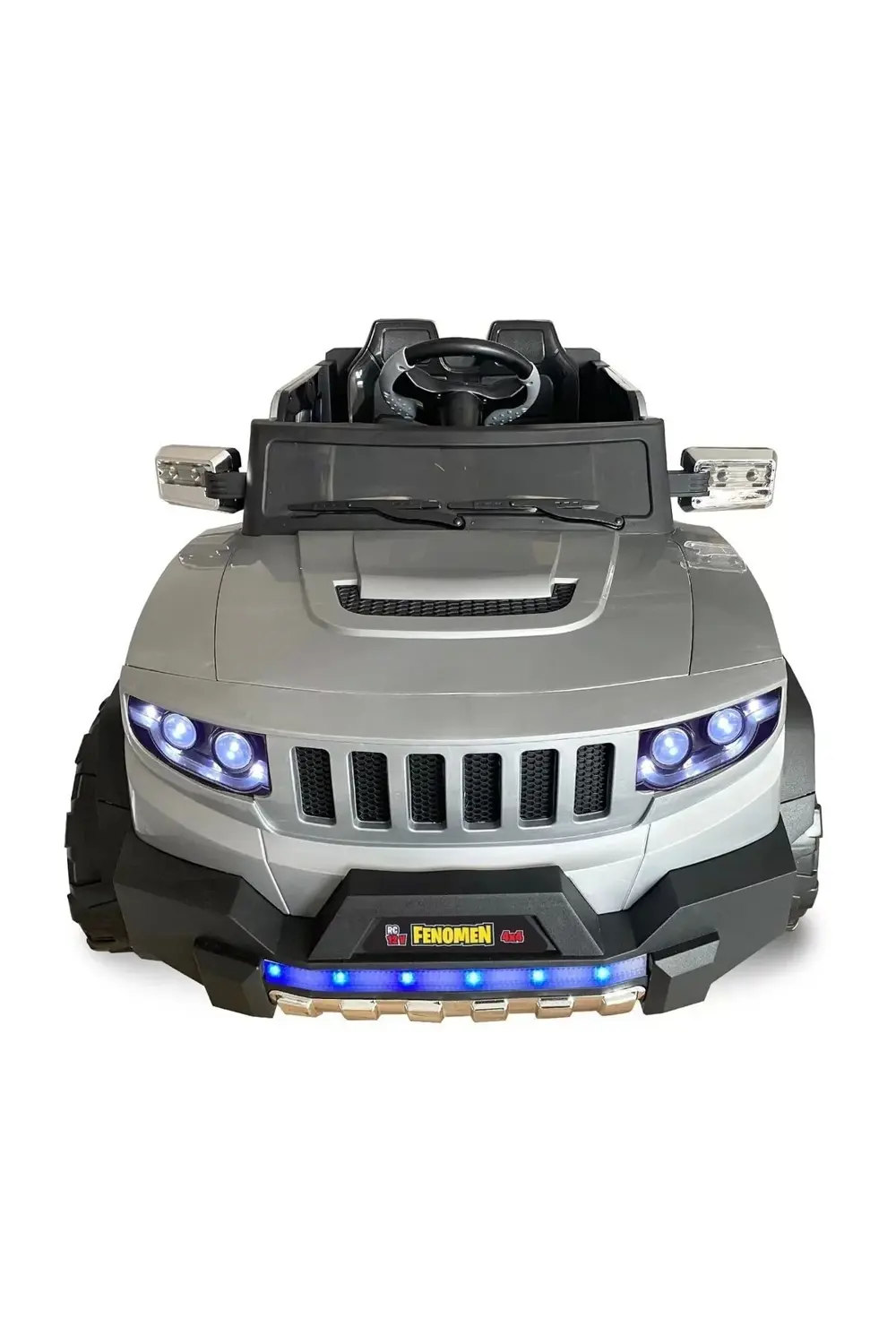 Fenomen Kumandalı Akülü Araba Akülü Jeep 4x4 12 Volt / Gri