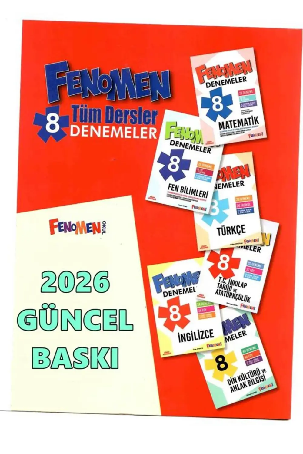Fenomen Okul Yayınları 8. Sınıf Tüm Dersler 6 Ders Bir Arada Bran