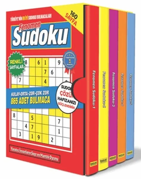 Fenomen Sudoku Bulmaca Seti - 5 Kitap Fiyatı, Yorumları ve Özellikleri