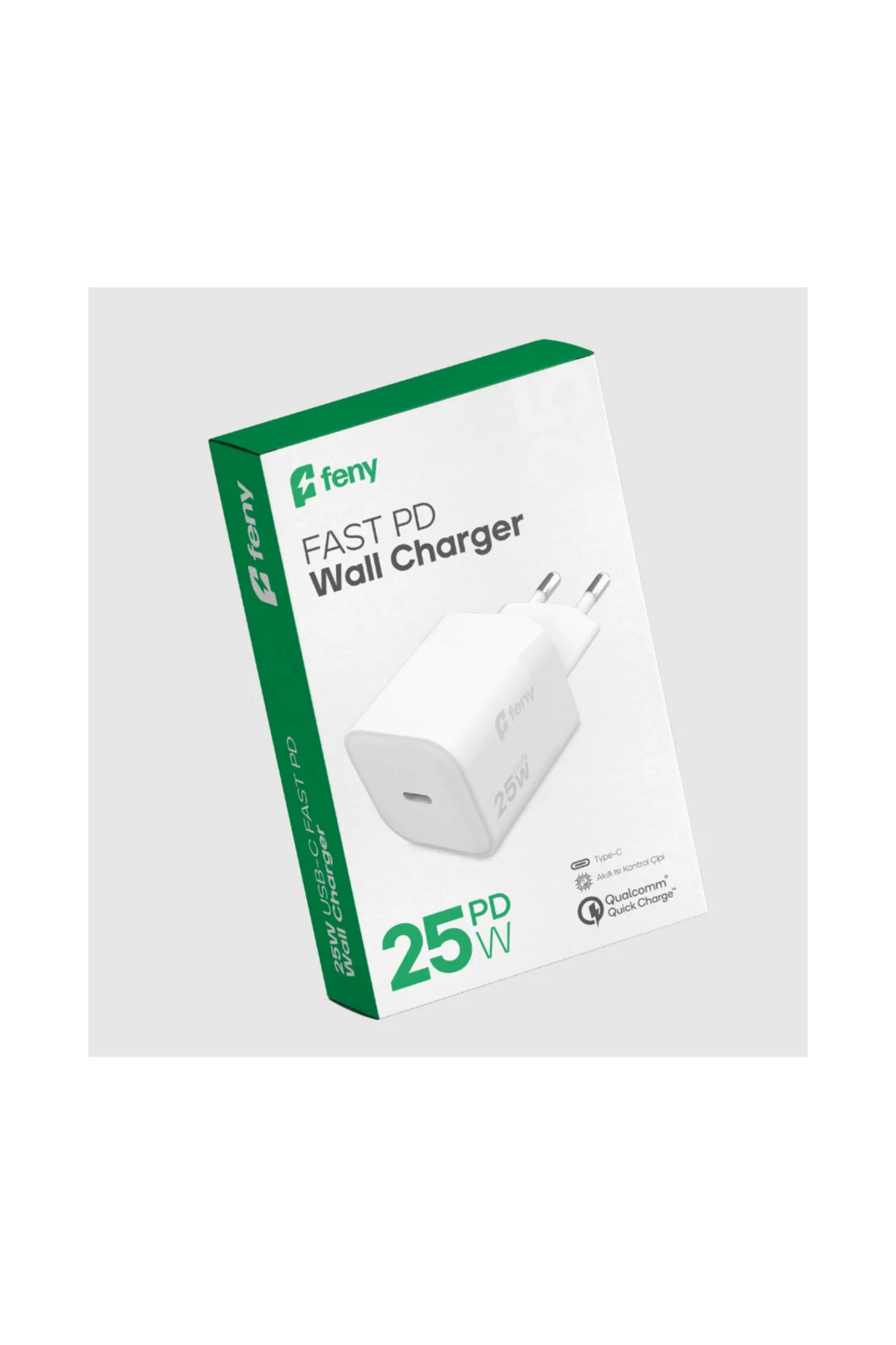 FENY FN-C25, 25W, Type-C, Akıllı Isı Kontrol Chip, Qualcomm Quick