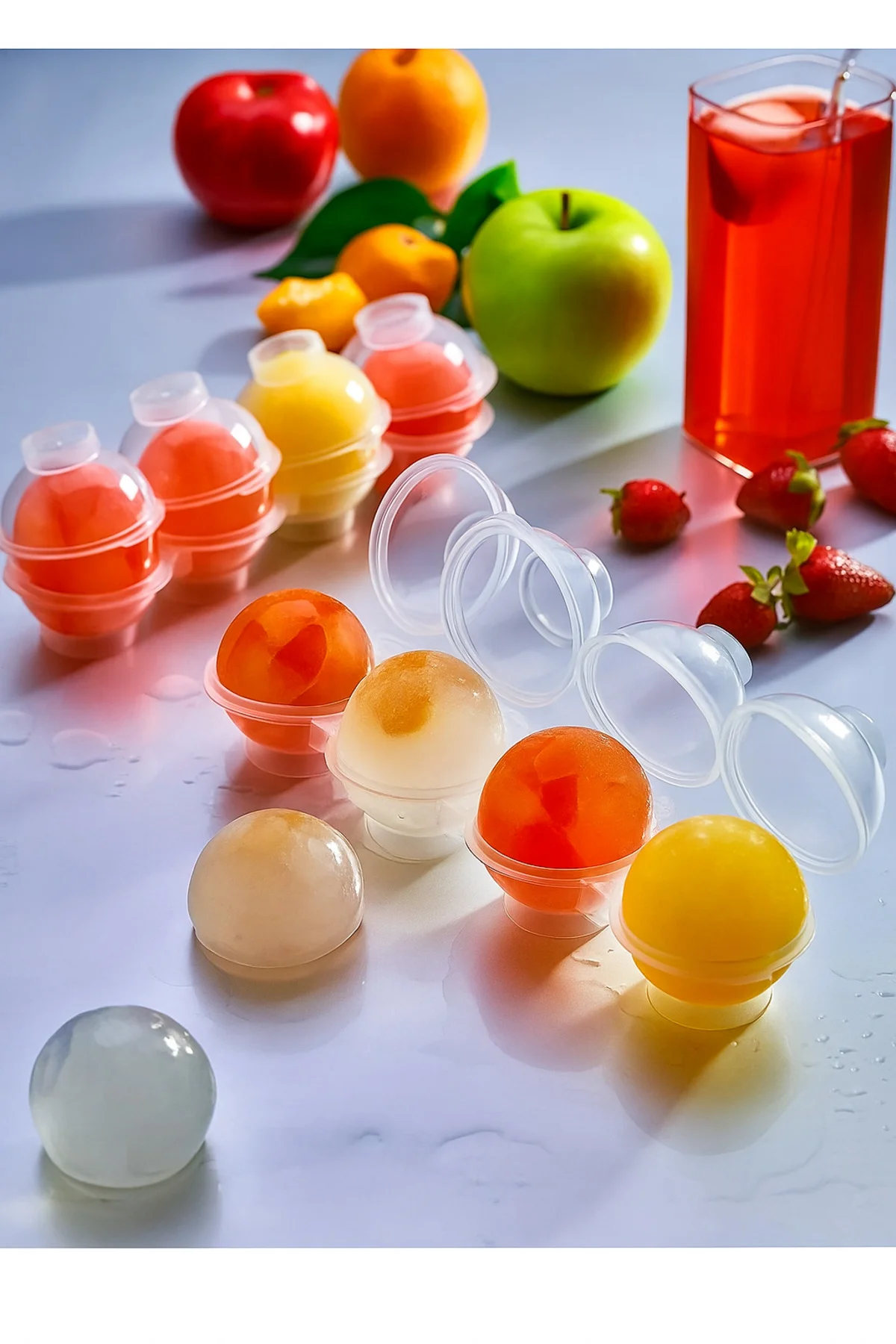 Ferah Plastik 2’li Küre Şeklinde Buz Kalıbı | 4’lü Kalıp Ile Pratik Ve Eğlenceli Buz Hazırlığı