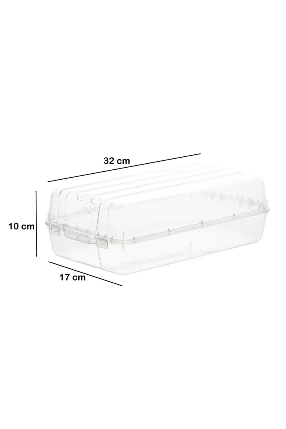 Ferah Plastik 5li Şeffaf Ayakkabı Saklama Kutusu – Kapaklı ve Taş