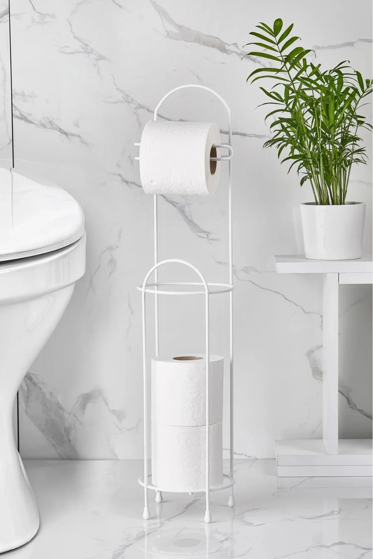 Ferforje Wc Tuvalet Kağıtlık Beyaz Ferforje Wc Tuvalet Kağıtlık Beyaz