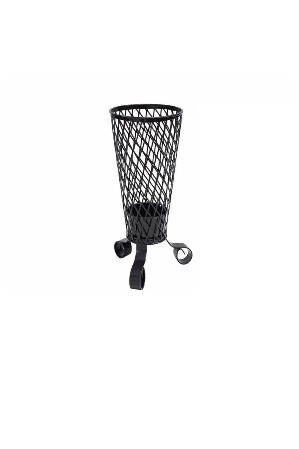 Ferforjeli Metal Siyah Şemsiyelik 21*50 cm