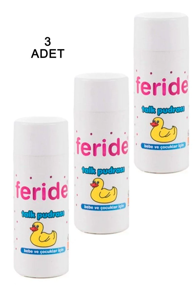 Feride Serpme Talk Pudrası 75 Gr. 3 Adet – Ayak Teri ve Koku Sorunlarına Etkili Çözüm Feride Serpme Talk Pudrası 75 Gr. 3 Adet – Ayak Teri ve Koku Sorunlarına Etkili Çözüm