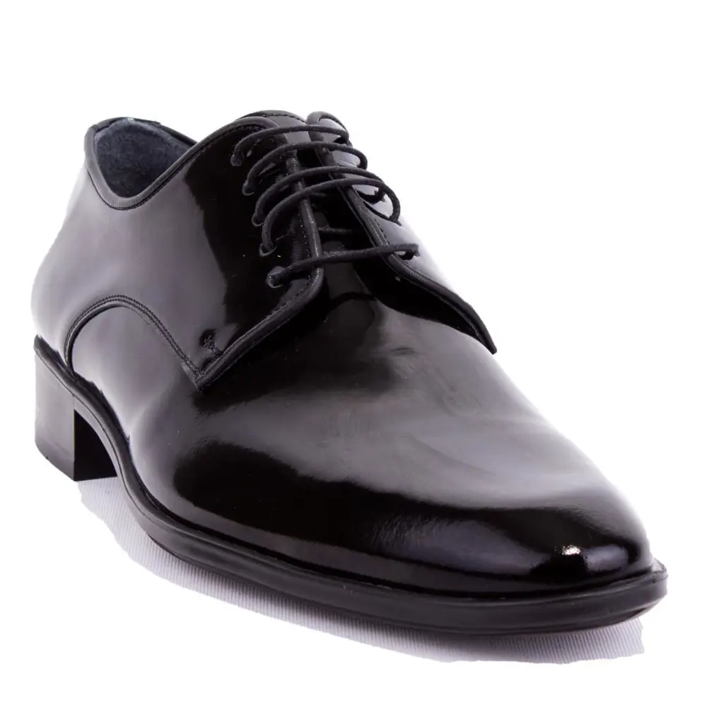 Fermend 849 Siyah Rugan Klasik Deri Erkek Ayakkabı