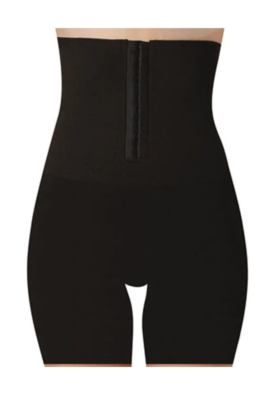 Fermuarlı Toparlayıcı Paçalı Kadın Korse Siyah 5523