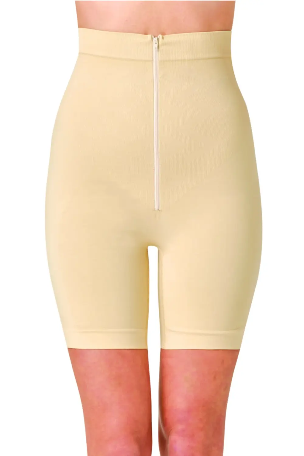 Fermuarlı Toparlayıcı Paçalı Kadın Korse Ten 5523