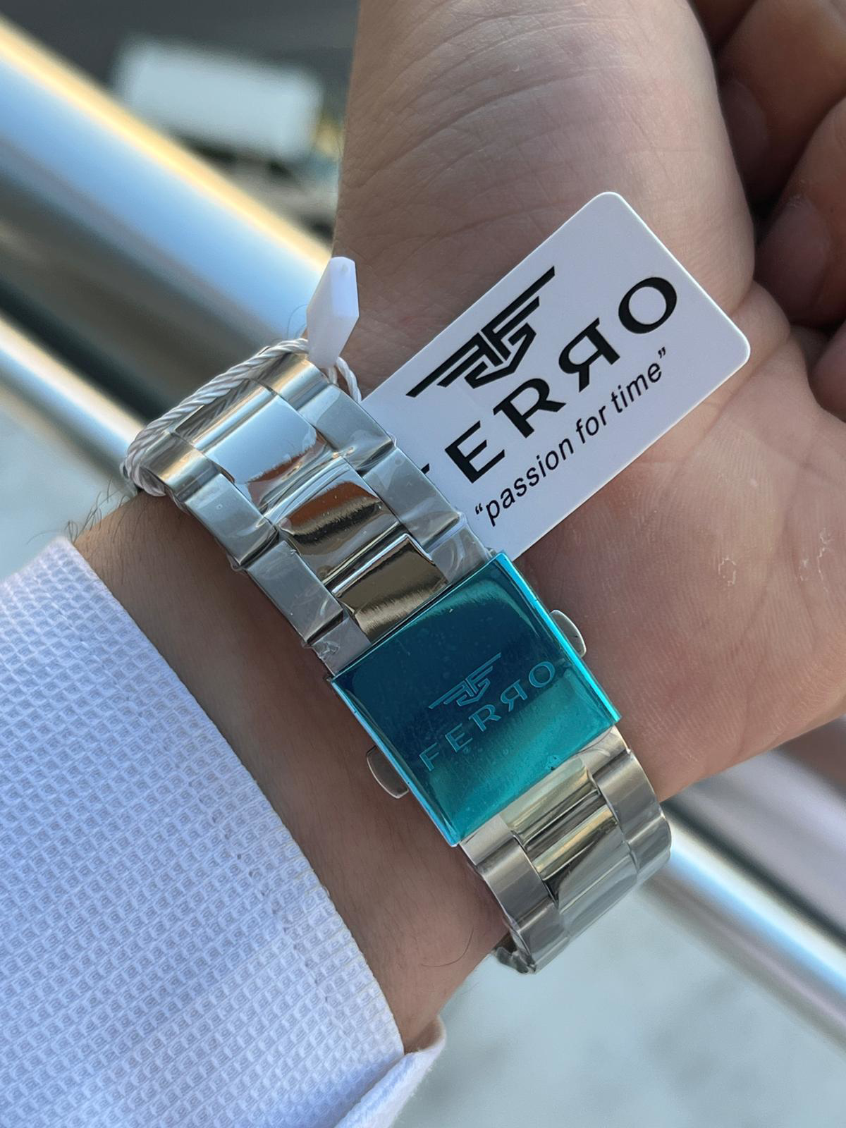 Ferro Çelik Kordon İç Fonksiyonları Aktif Chronograph 30 Mt Su Ge