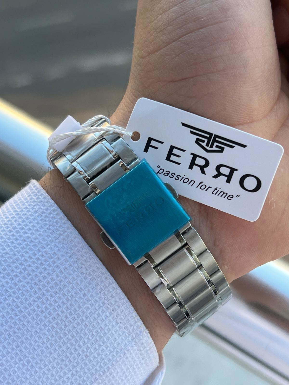 Ferro Çelik Kordon İç Fonksiyonları Aktif Chronograph 30 Mt Su Ge