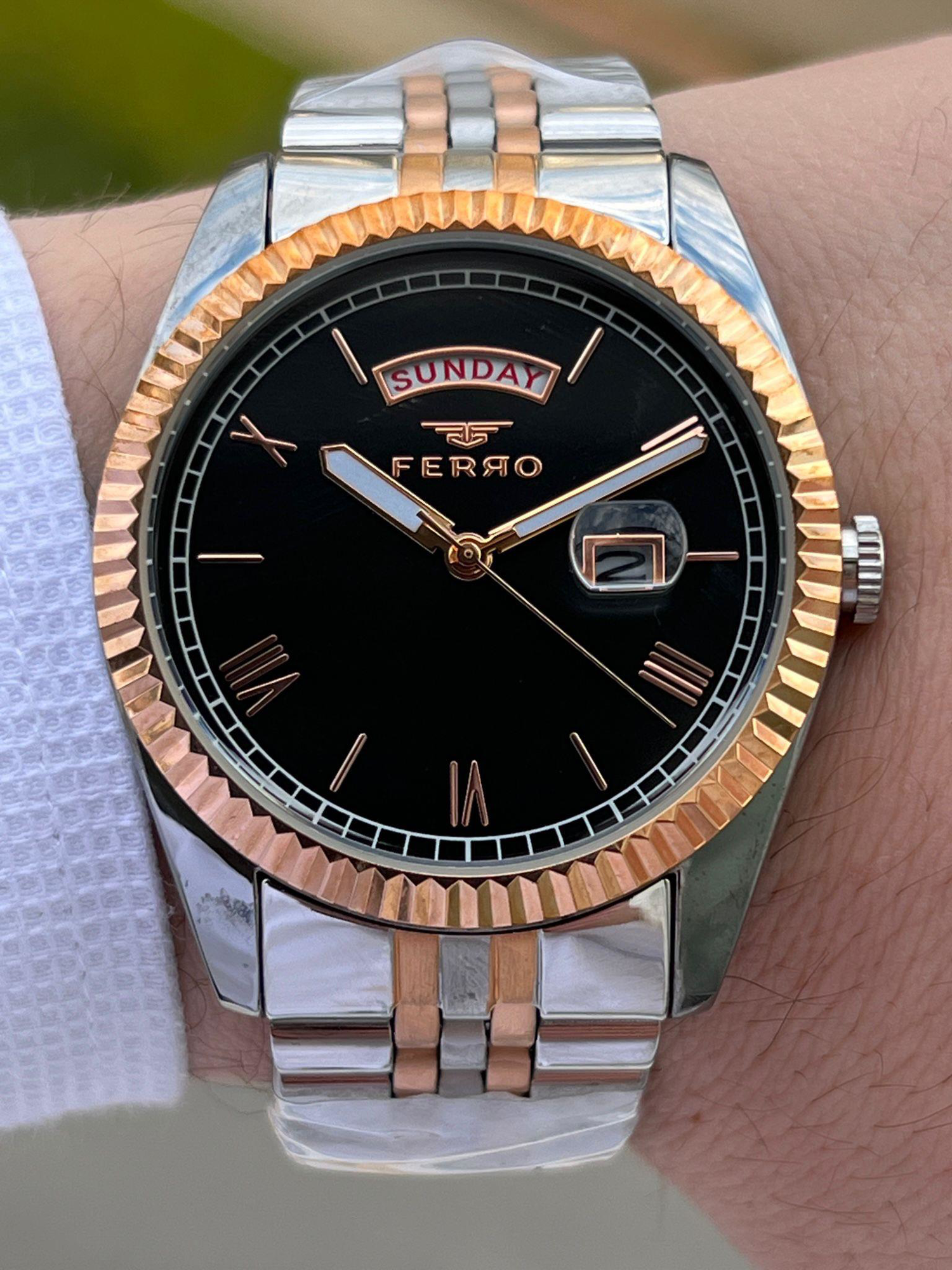 Ferro Çelik Kordon İç Fonksiyonları Aktif Chronograph 30 Mt Su Ge