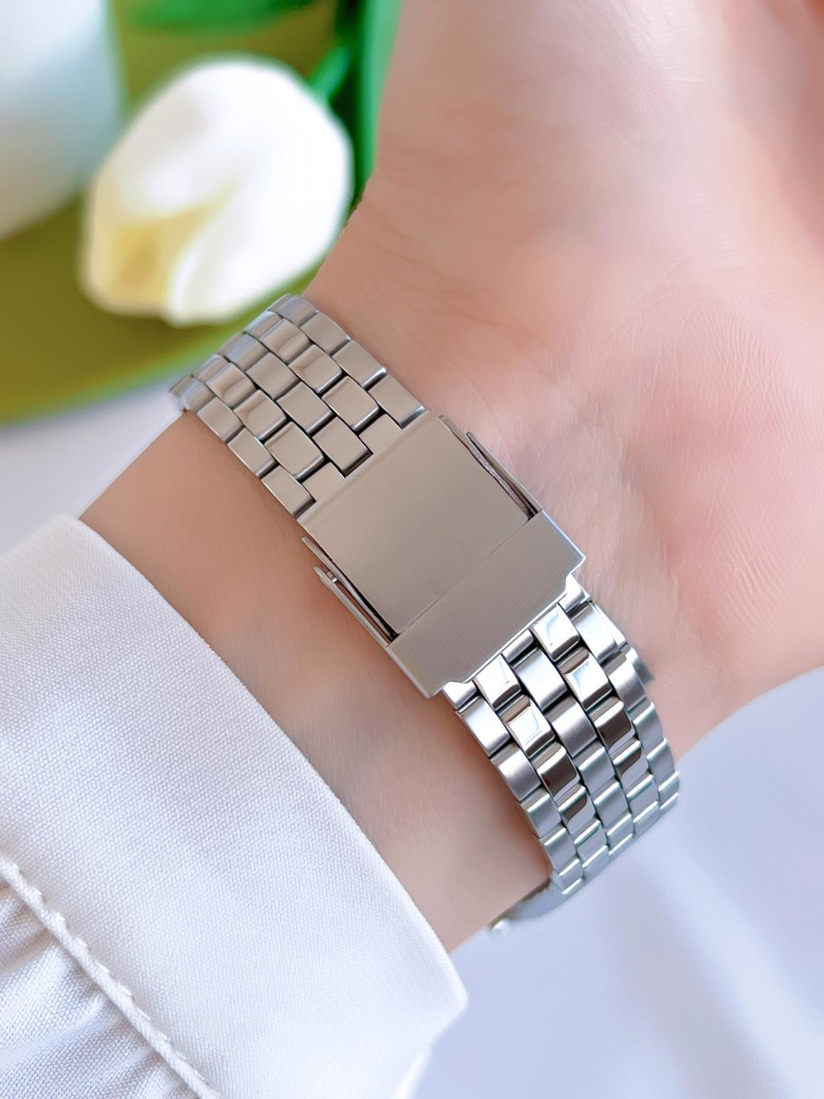 Ferro Çelik Kordon İyon Kaplama Kasa 3 Atm Suya Dayanıklı Kadın K