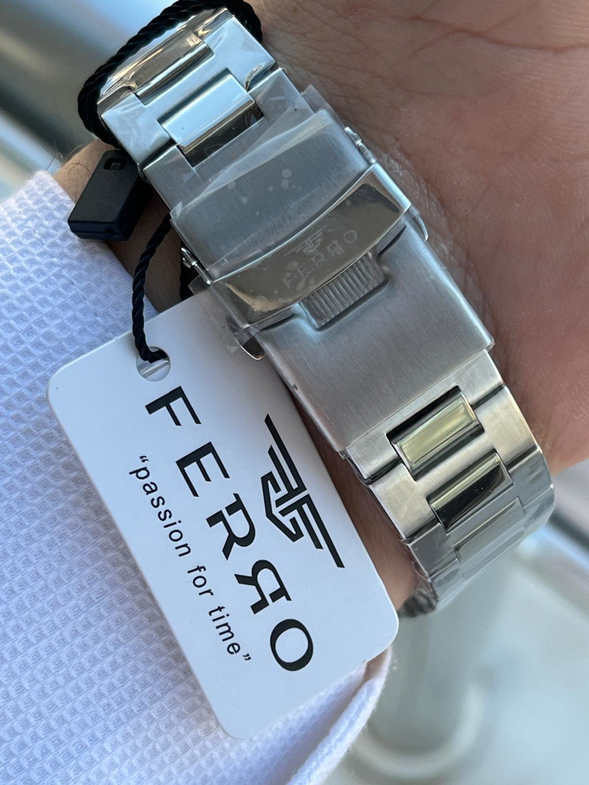 Ferro Çelik Kordon İç Fonksiyonları Aktif Chronograph 30 Mt Su Ge