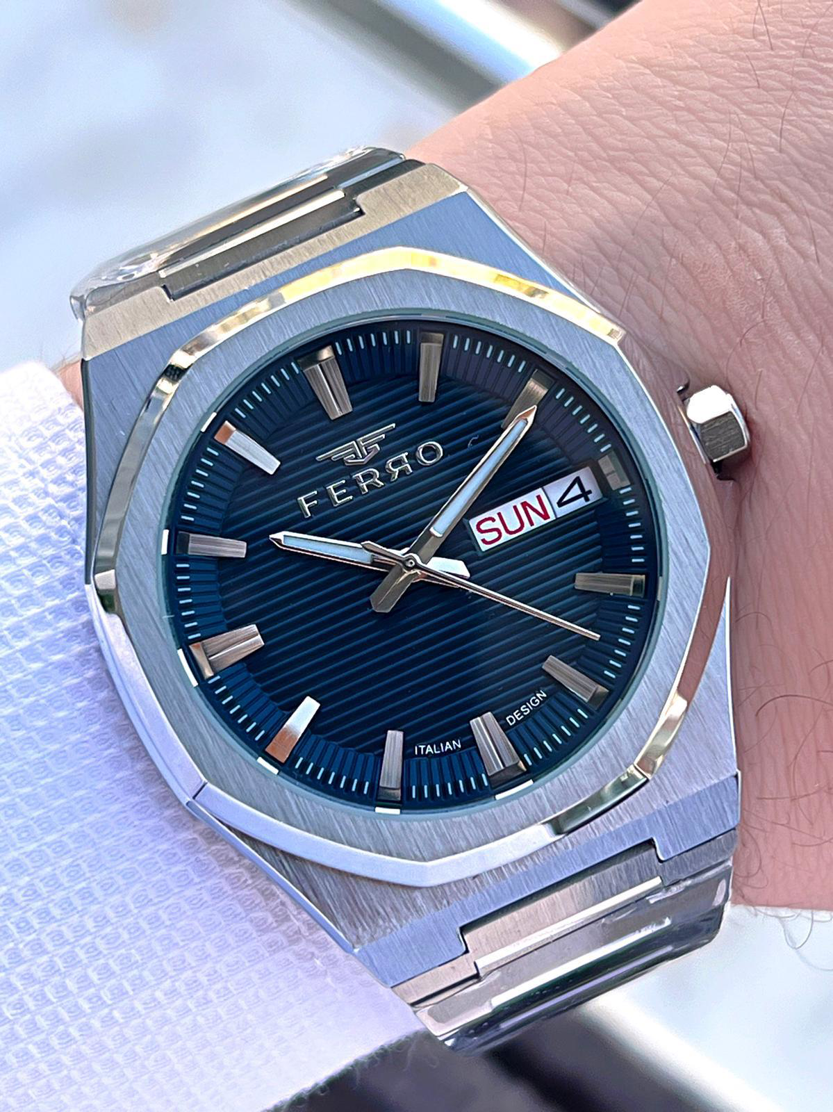 Ferro Çelik Kordon Nişan Ve Damat Saati Olarak ITALIAN DESIGN 3 A Ferro Çelik Kordon Nişan Ve Damat Saati Olarak ITALIAN DESIGN 3 A