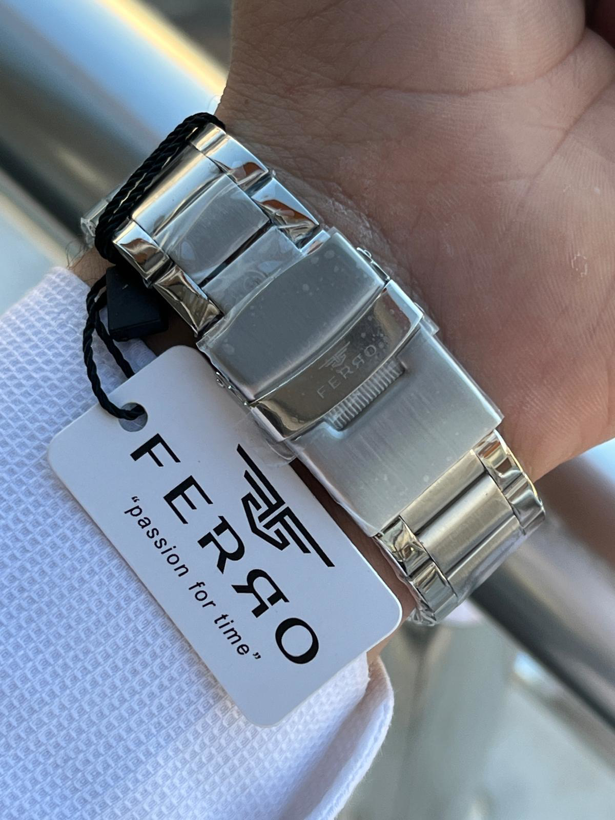 Ferro Çelik Kordon İç Fonksiyonları Aktif Chronograph 30 Mt Su Ge