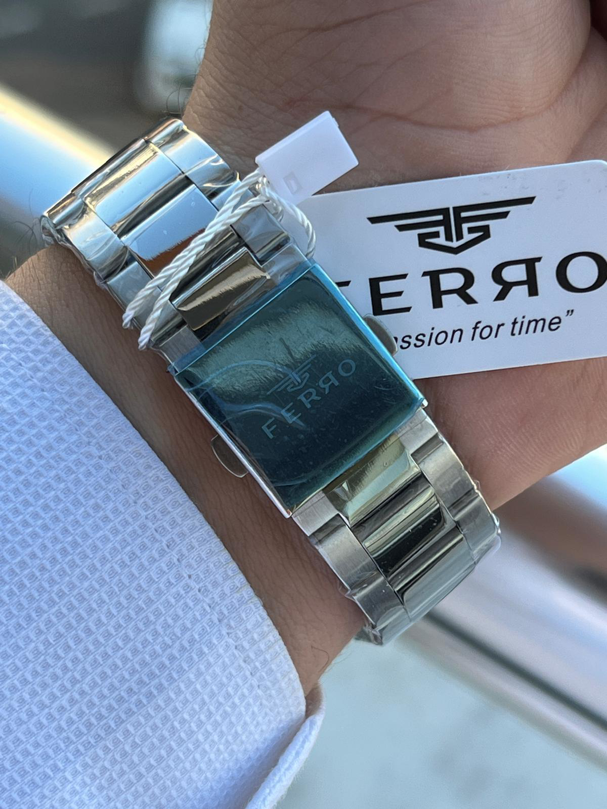 Ferro Çelik Kordon İç Fonksiyonları Aktif Chronograph 30 Mt Su Ge