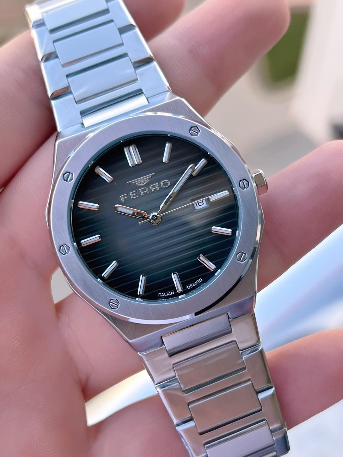 Ferro Çelik Kordon Nişan Ve Damat Saati Olarak ITALIAN DESIGN 3 A