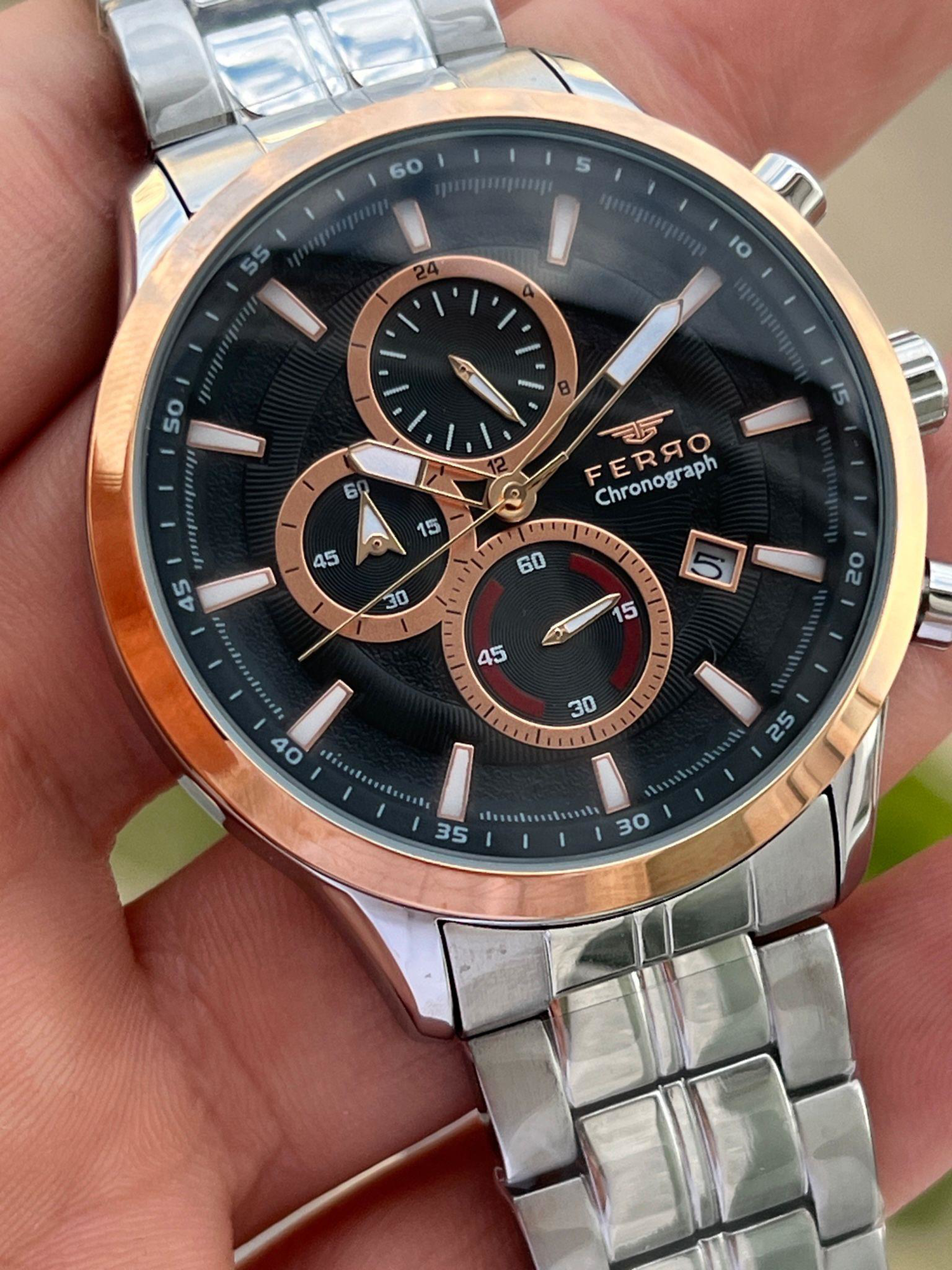 Ferro Çelik Kordon İç Fonksiyonları Aktif Chronograph 30 Mt Su Ge Fiyatı, Yorumları ve Özellikleri