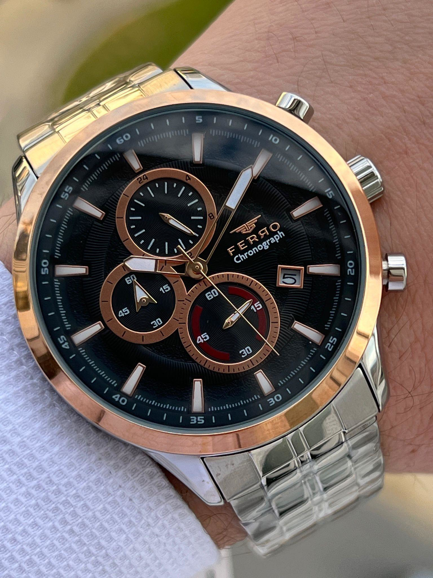 Ferro Çelik Kordon İç Fonksiyonları Aktif Chronograph 30 Mt Su Ge Fiyatı, Yorumları ve Özellikleri