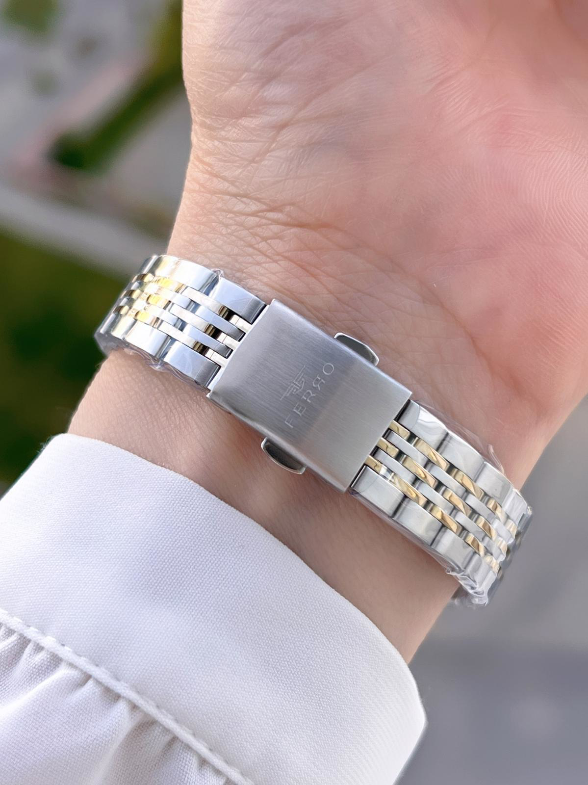 Ferro Çelik Kordon Oval Kasa İTALIAN DESIGN 2 Yıl Garantili Kadın