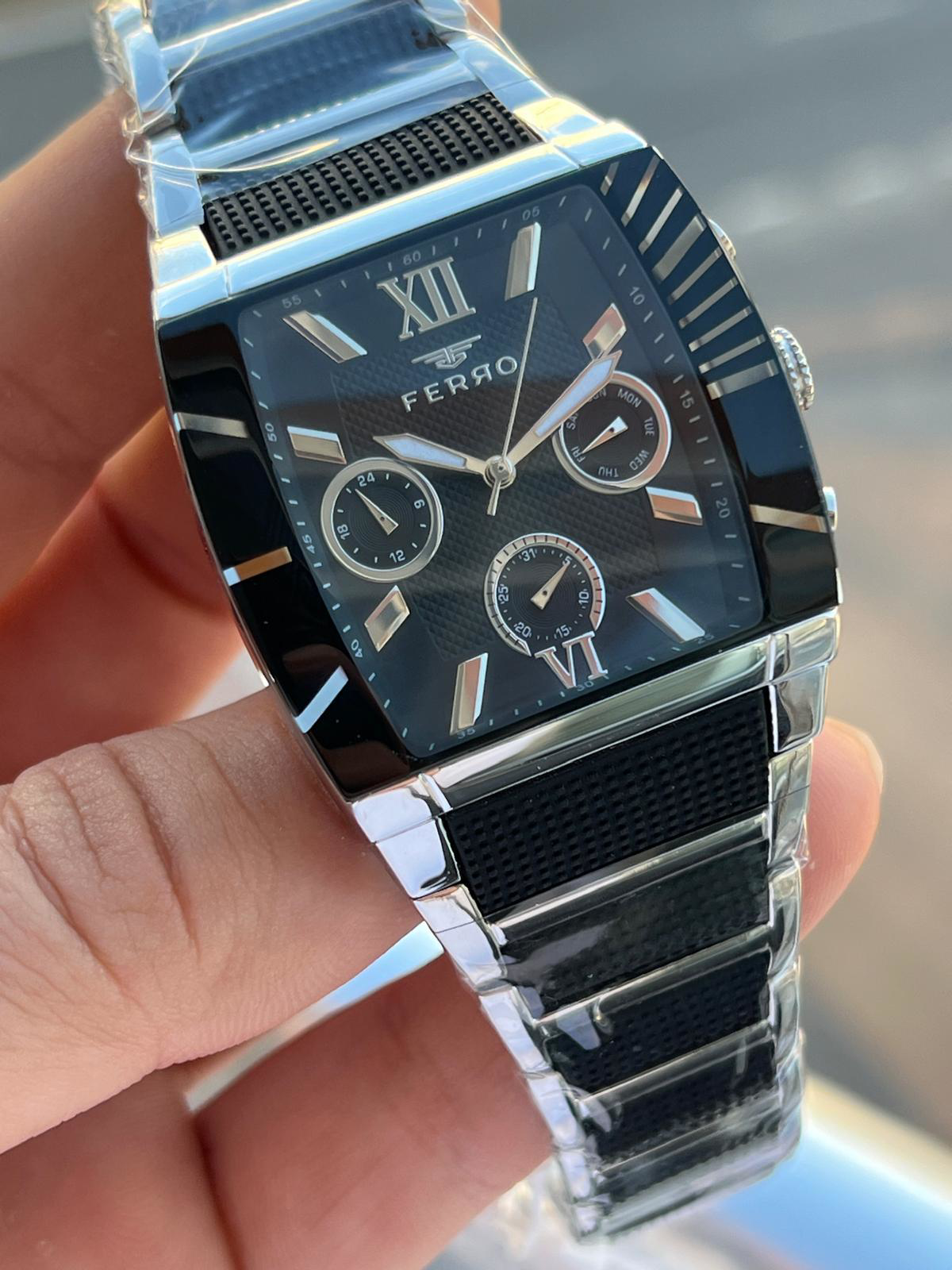 Ferro Çelik Kordon İç Fonksiyonları Aktif Chronograph 30 Mt Su Ge