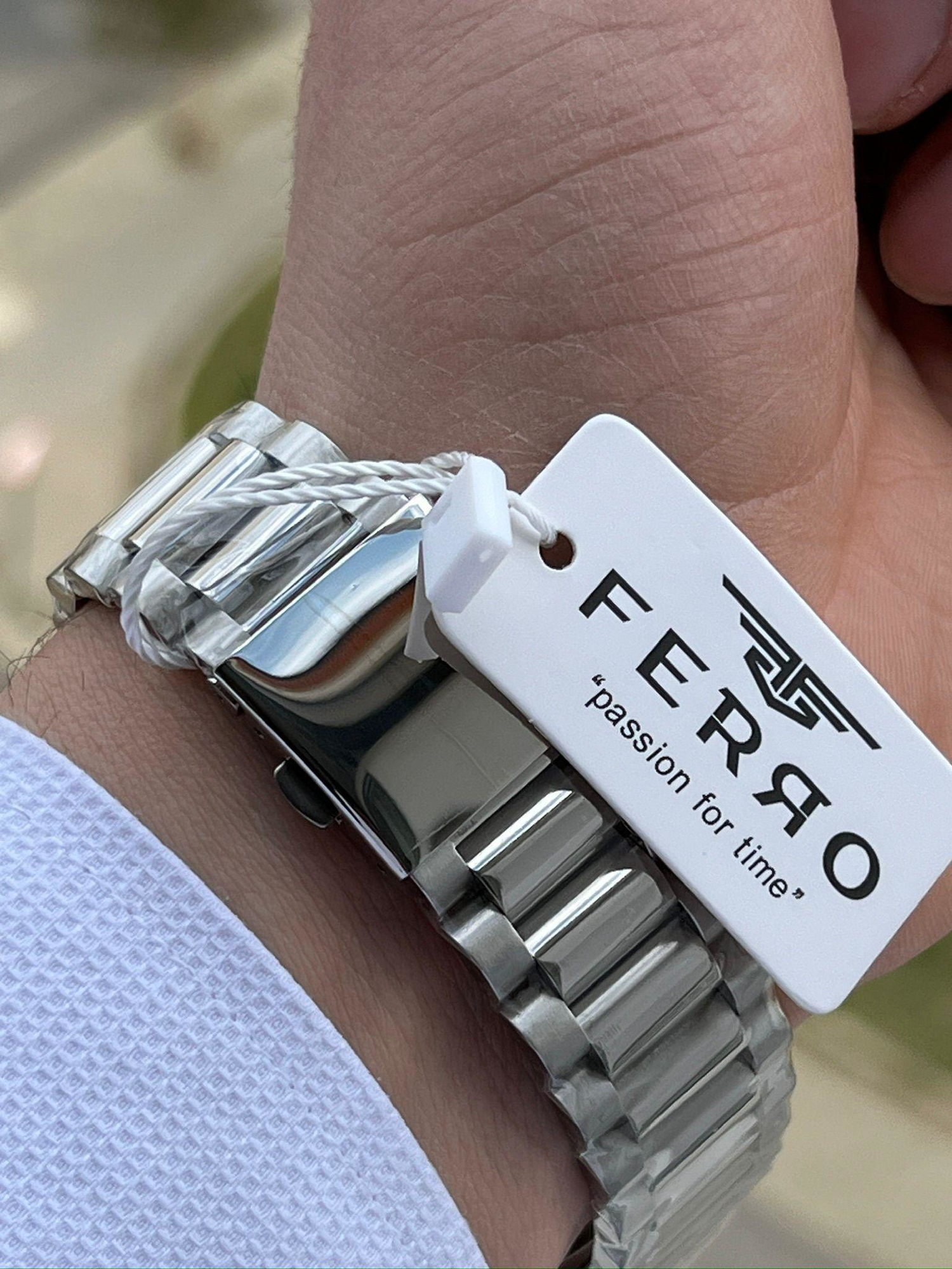 Ferro Çelik Kordon İç Fonksiyonları Aktif Chronograph 30 Mt Su Ge