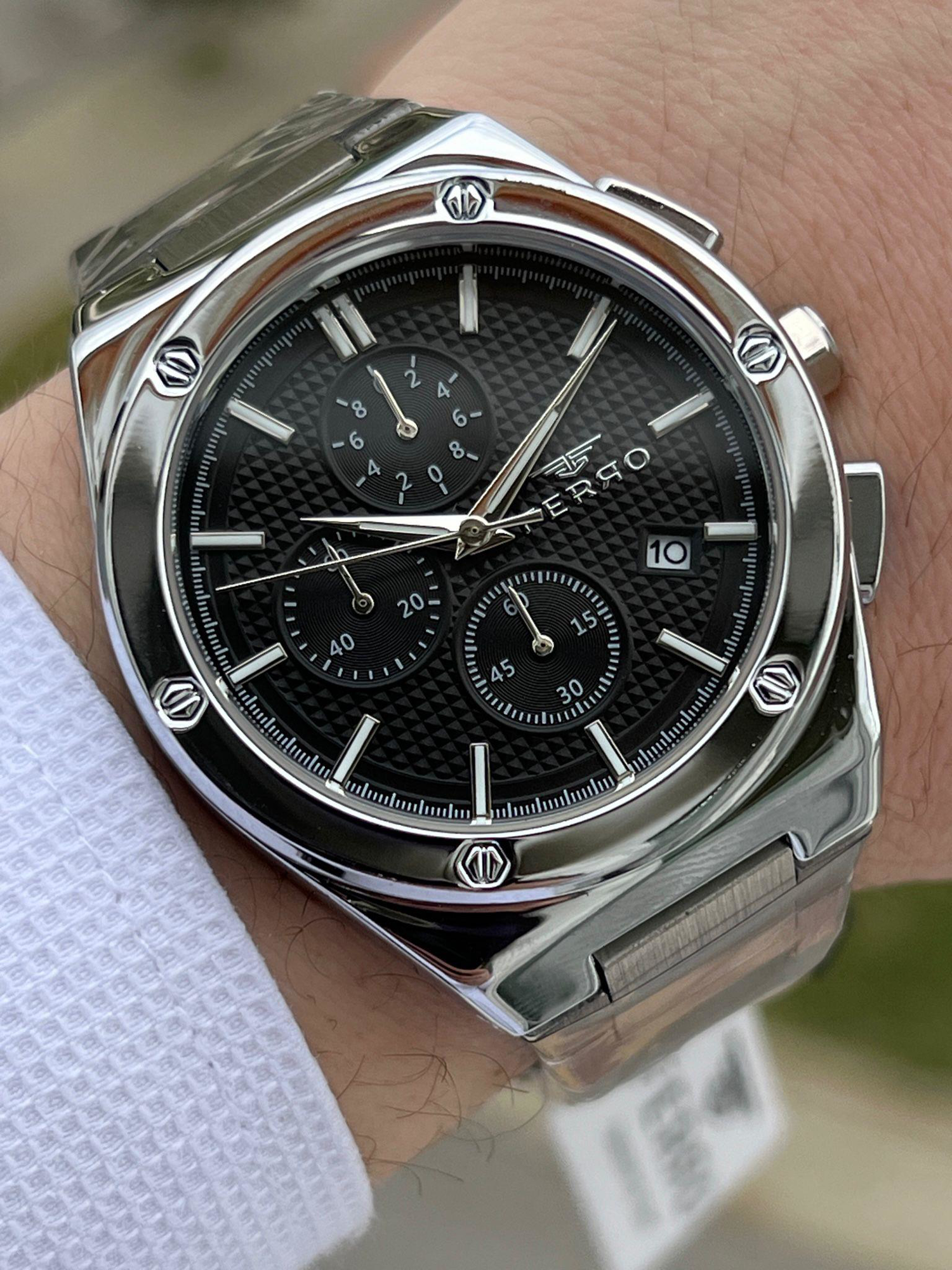 Ferro Çelik Kordon İç Fonksiyonları Aktif Chronograph 30 Mt Su Ge