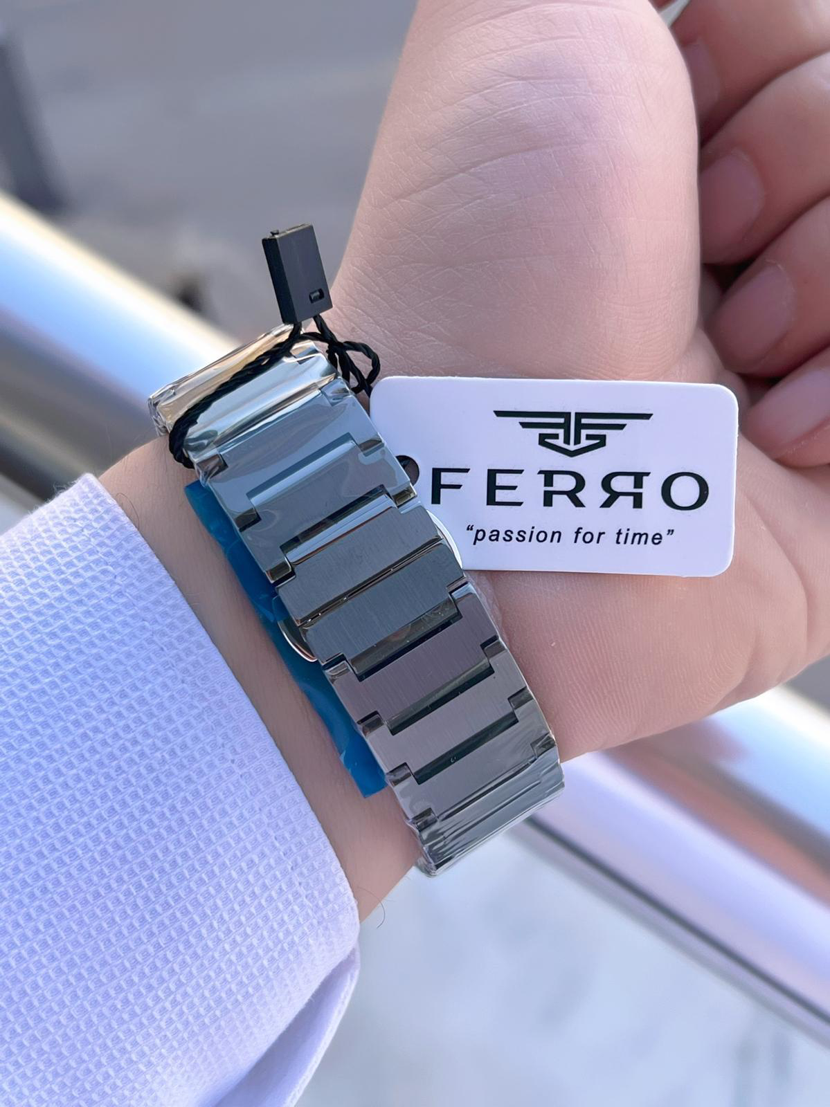 Ferro Çelik Kordon Nişan Ve Damat Saati Olarak ITALIAN DESIGN 3 A