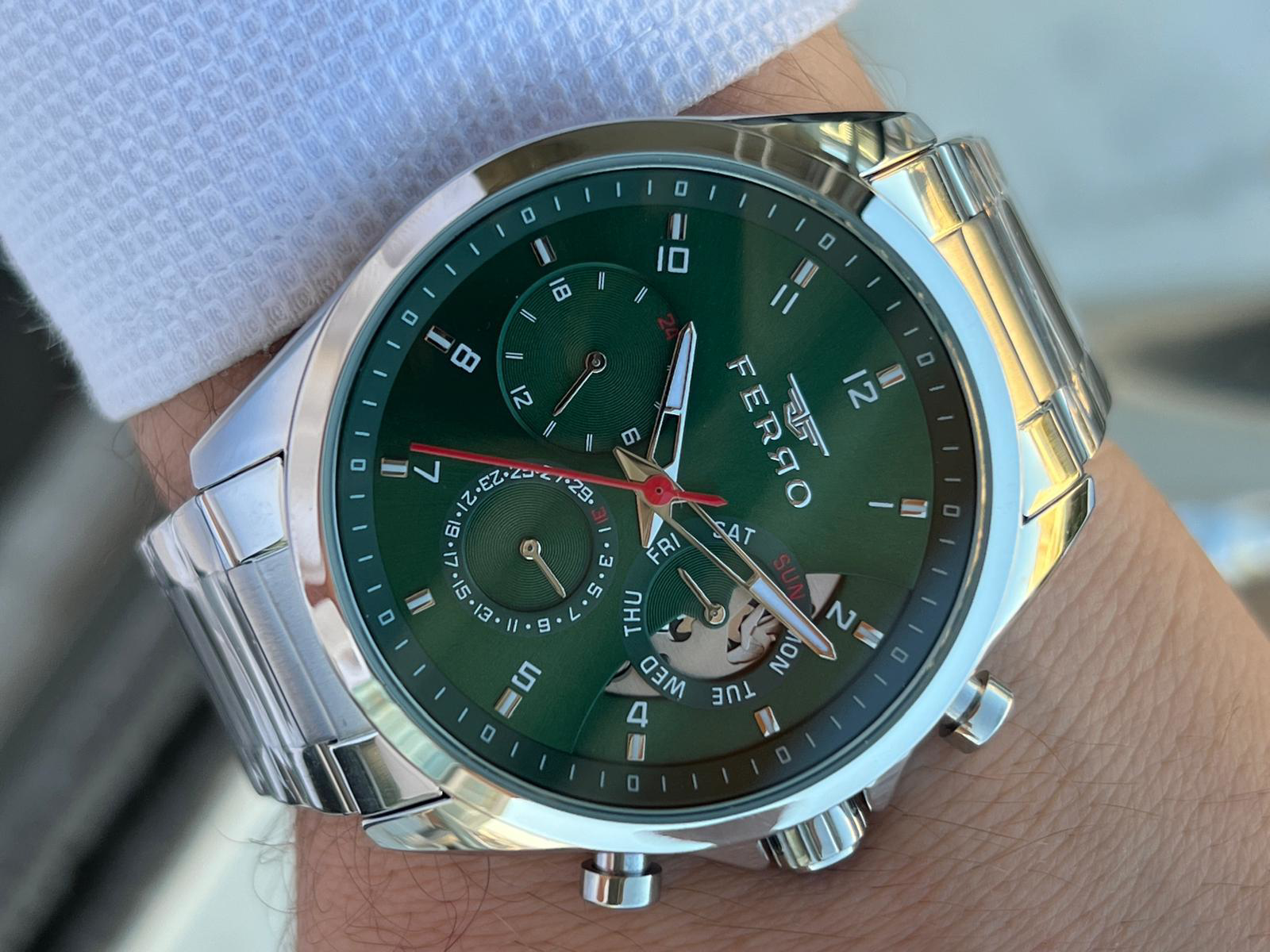 Ferro Çelik Kordon İç Fonksiyonları Aktif Chronograph 30 Mt Su Ge Ferro Çelik Kordon İç Fonksiyonları Aktif Chronograph 30 Mt Su Ge