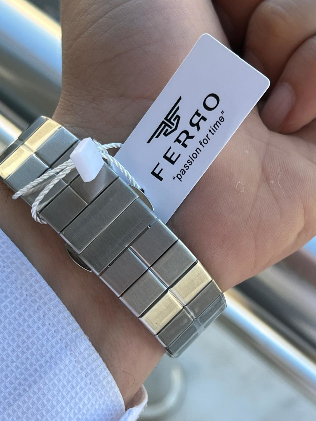 Ferro Çelik Kordon İç Fonksiyonları Aktif Chronograph 30 Mt Su Ge
