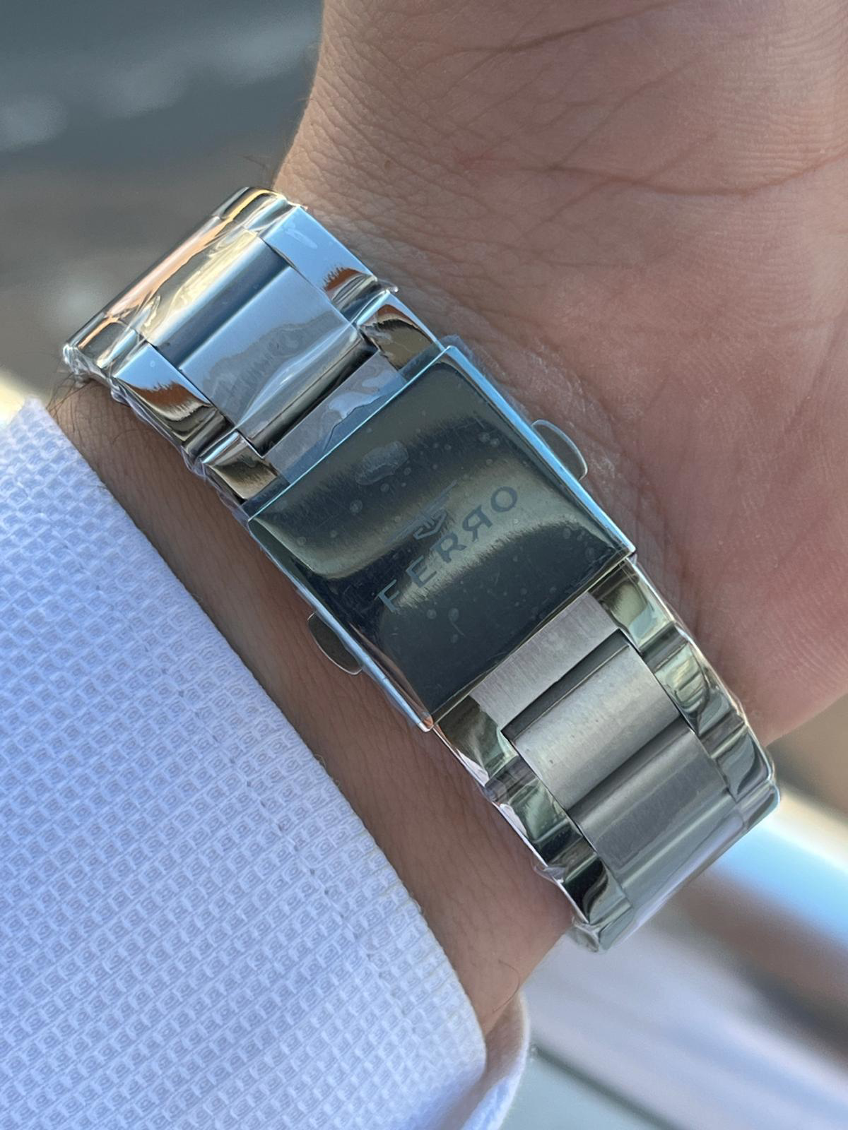 Ferro Çelik Kordon İç Fonksiyonları Aktif Chronograph 30 Mt Su Ge