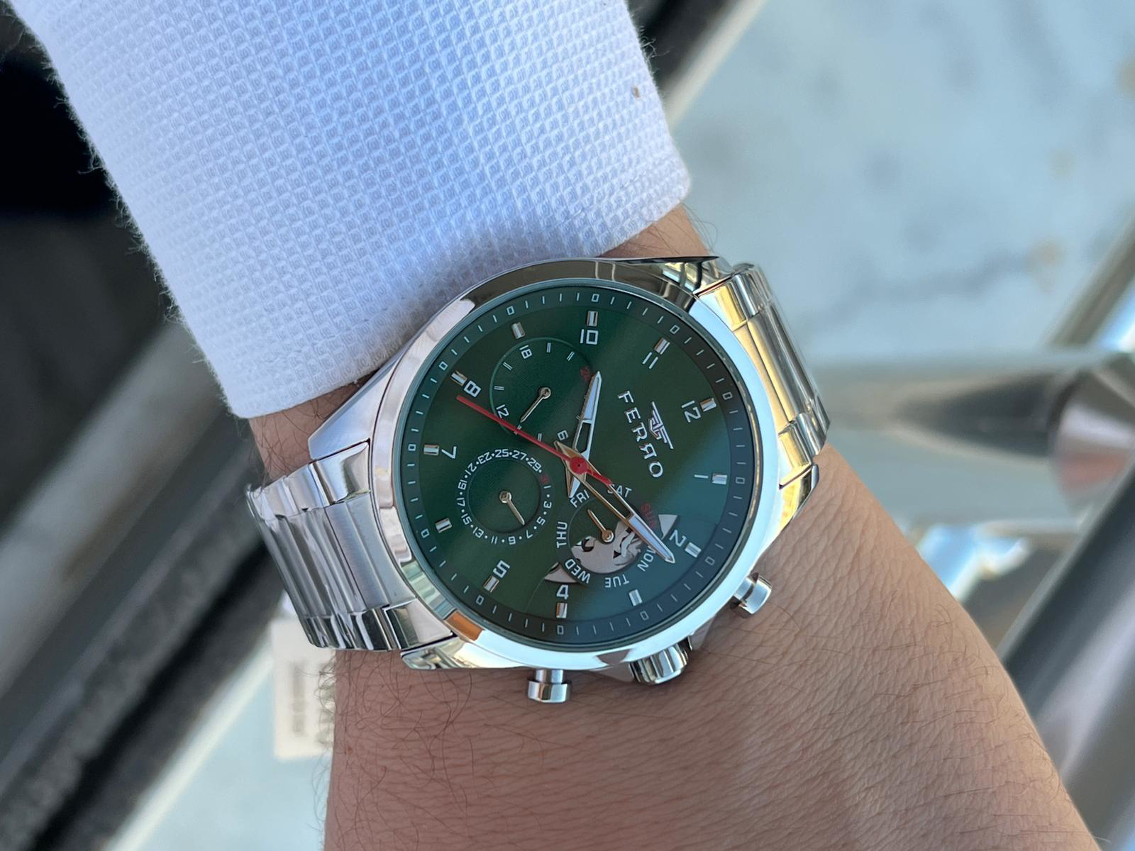 Ferro Çelik Kordon İç Fonksiyonları Aktif Chronograph 30 Mt Su Ge Ferro Çelik Kordon İç Fonksiyonları Aktif Chronograph 30 Mt Su Ge