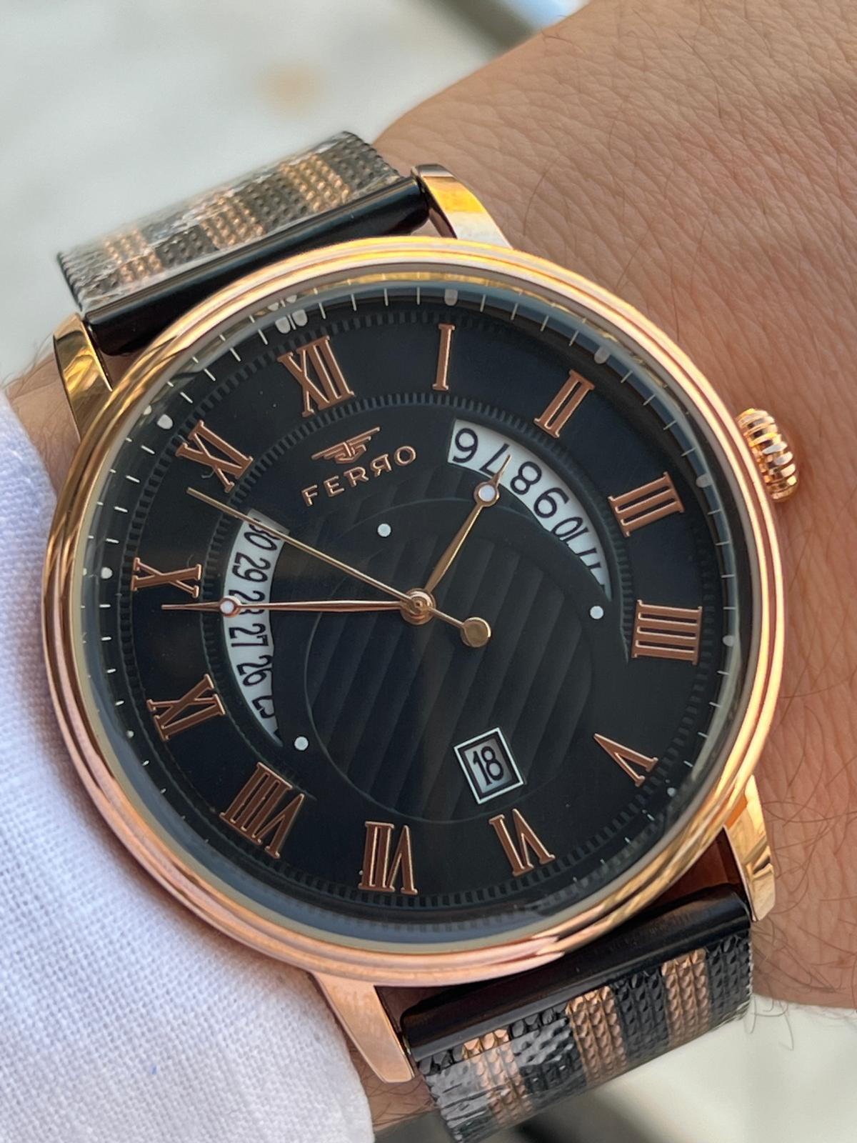 Ferro Çelik Kordon Oval Kasa İTALIAN DESIGN 2 Yıl Garantili Kadın