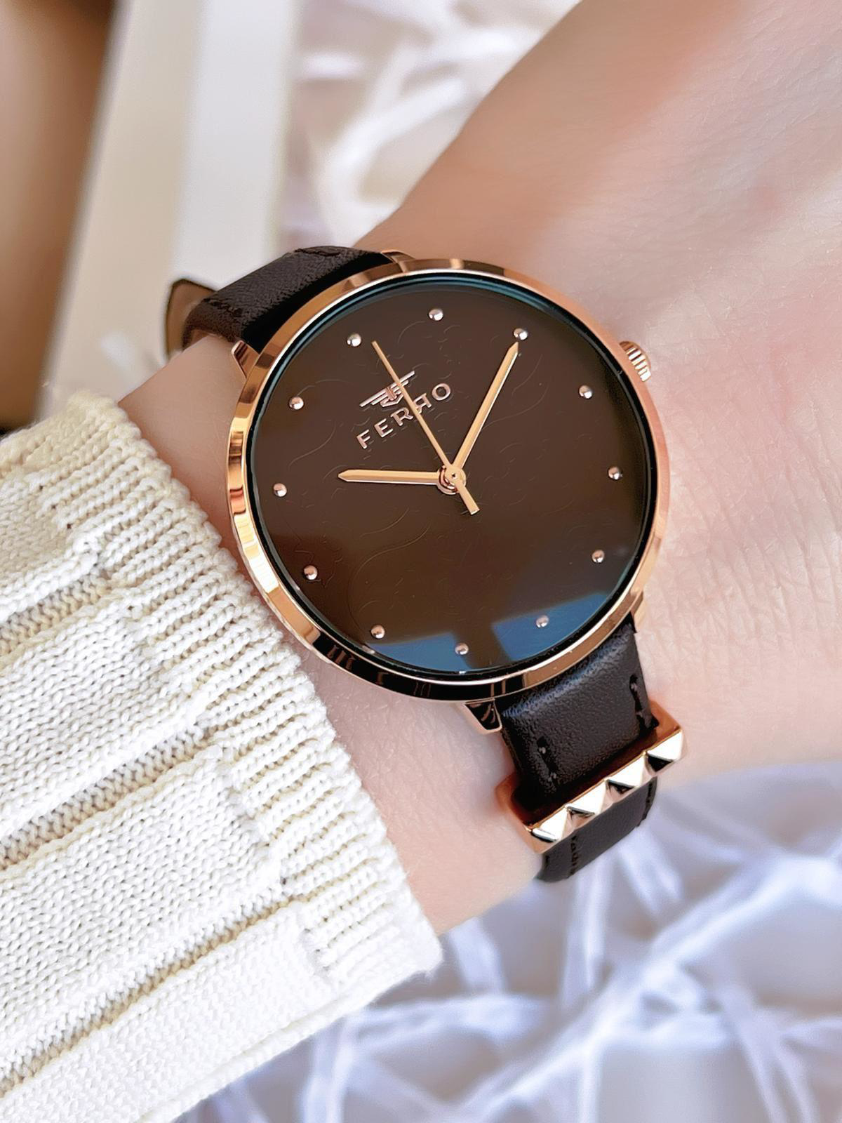 Ferro Deri Kordonlu Kararma Renk Atmaz 30 Metre Suya Dayanıklı Öz