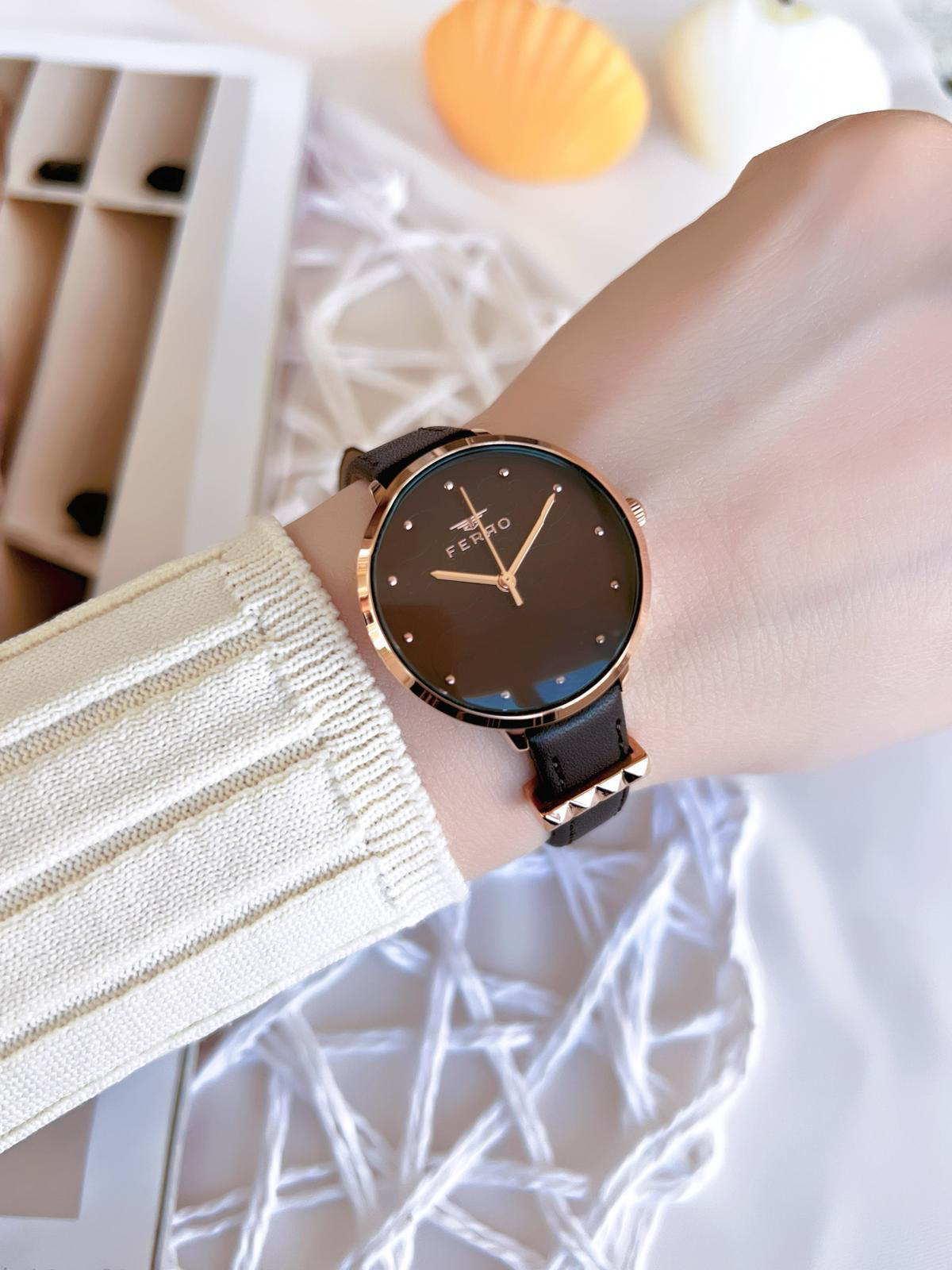 Ferro Deri Kordonlu Kararma Renk Atmaz 30 Metre Suya Dayanıklı Öz