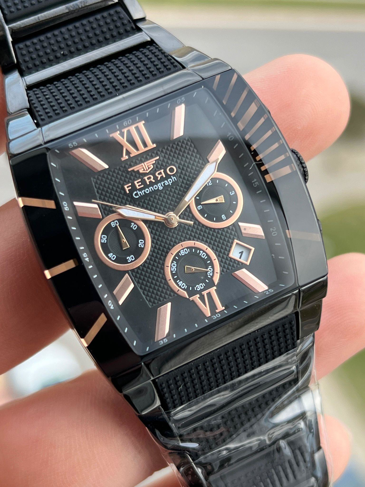 FERRO İç Fonksiyonları Aktif Chronograph 30 Mt Su Geçirmez Erkek FERRO İç Fonksiyonları Aktif Chronograph 30 Mt Su Geçirmez Erkek