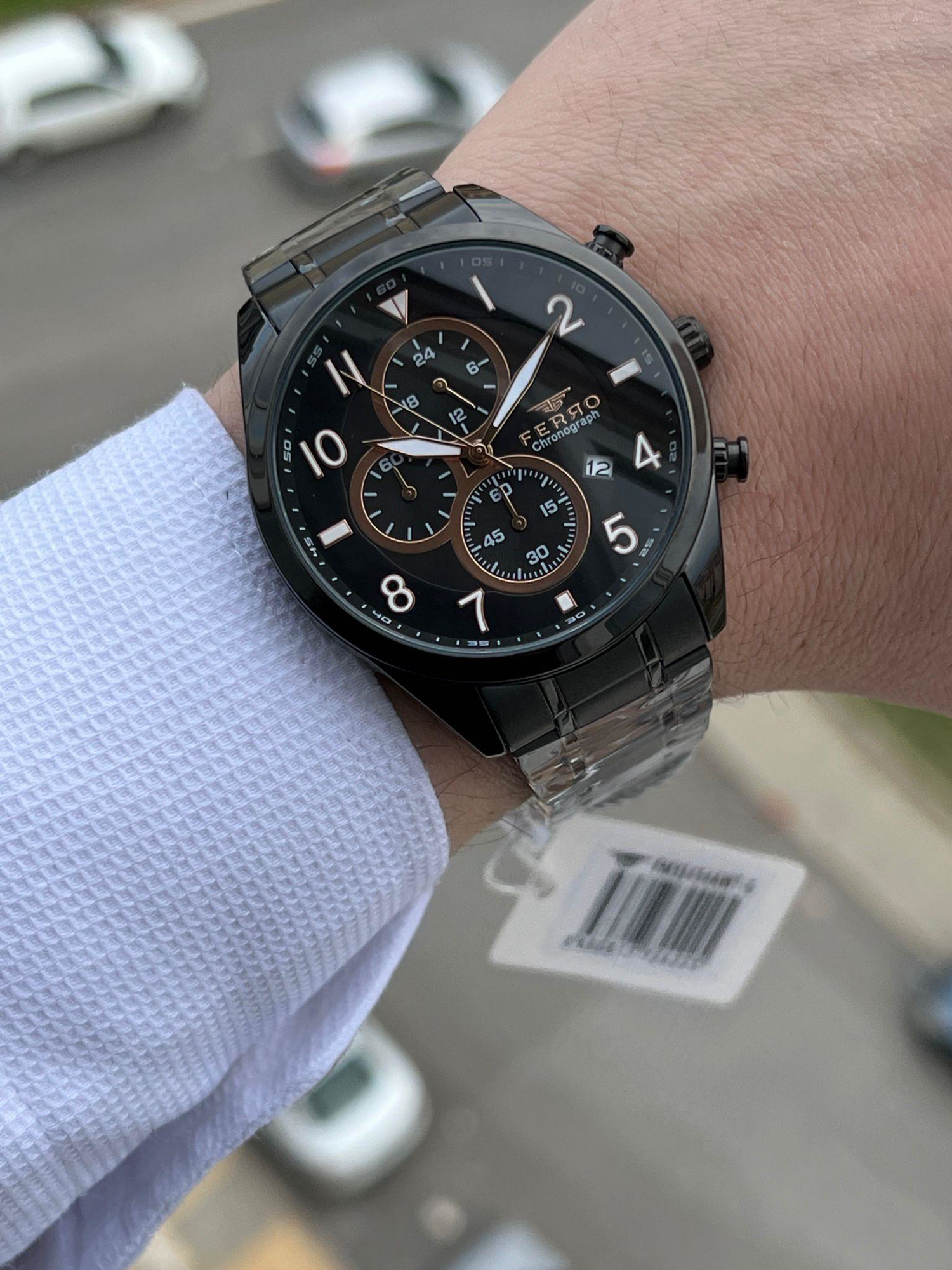 FERRO İç Fonksiyonları Aktif Chronograph 30 Mt Su Geçirmez Erkek 