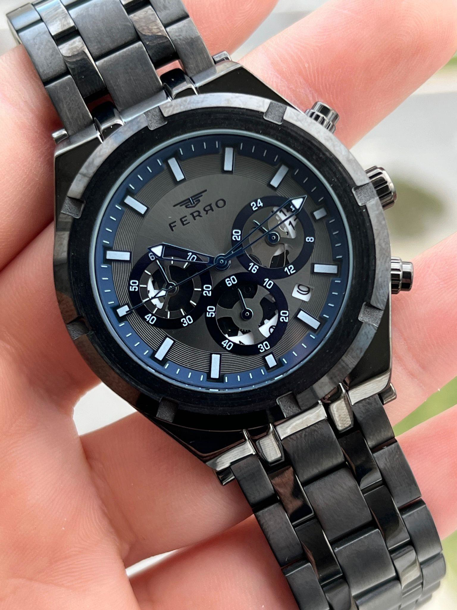 FERRO İç Fonksiyonları Aktif Chronograph 30 Mt Su Geçirmez Erkek 
