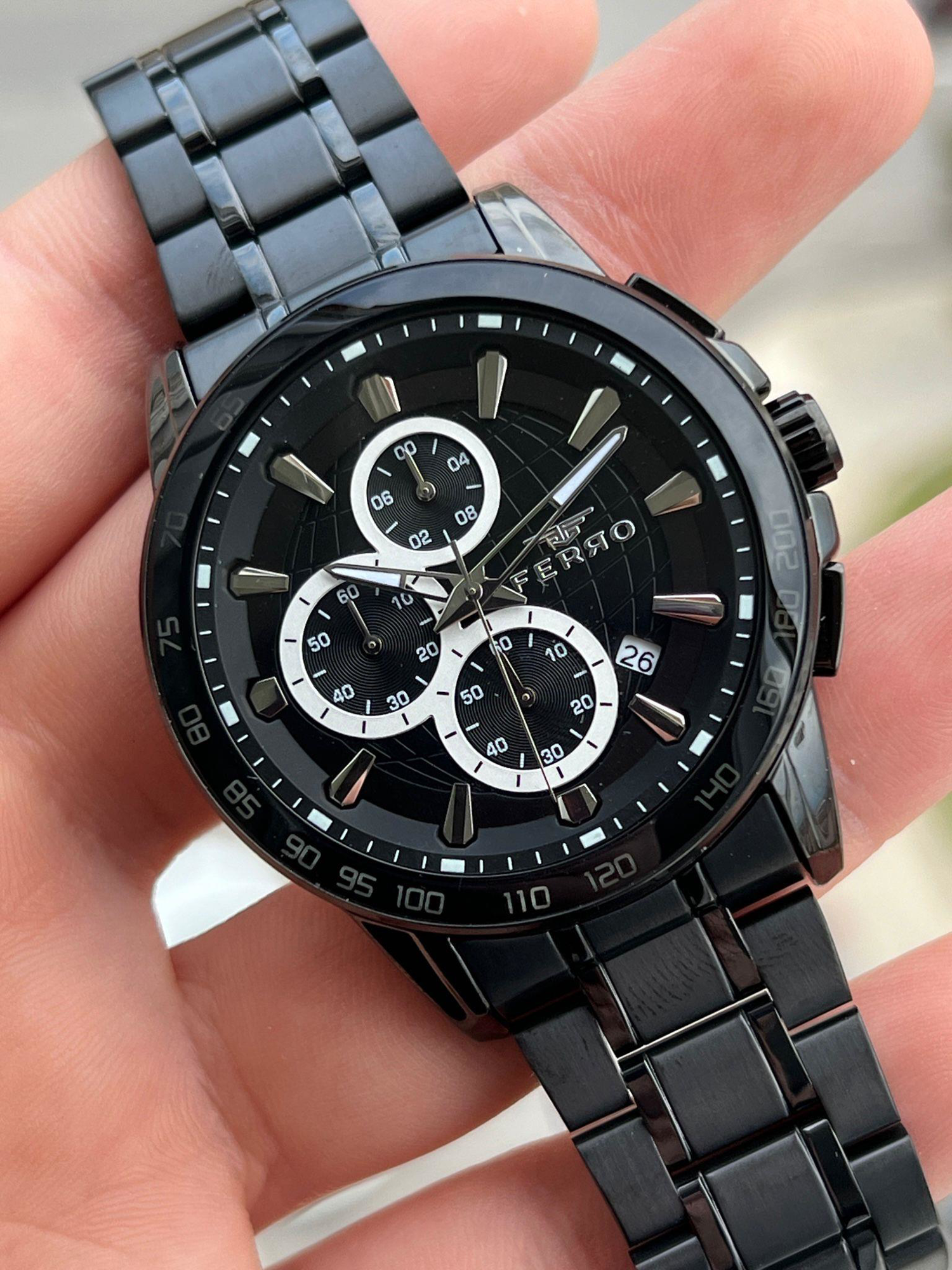 FERRO İç Fonksiyonları Aktif Chronograph 30 Mt Su Geçirmez Erkek 